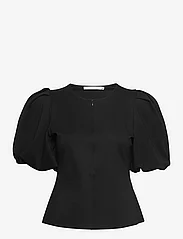 Gestuz - BlancaGZ blouse - short-sleeved blouses - black - 0