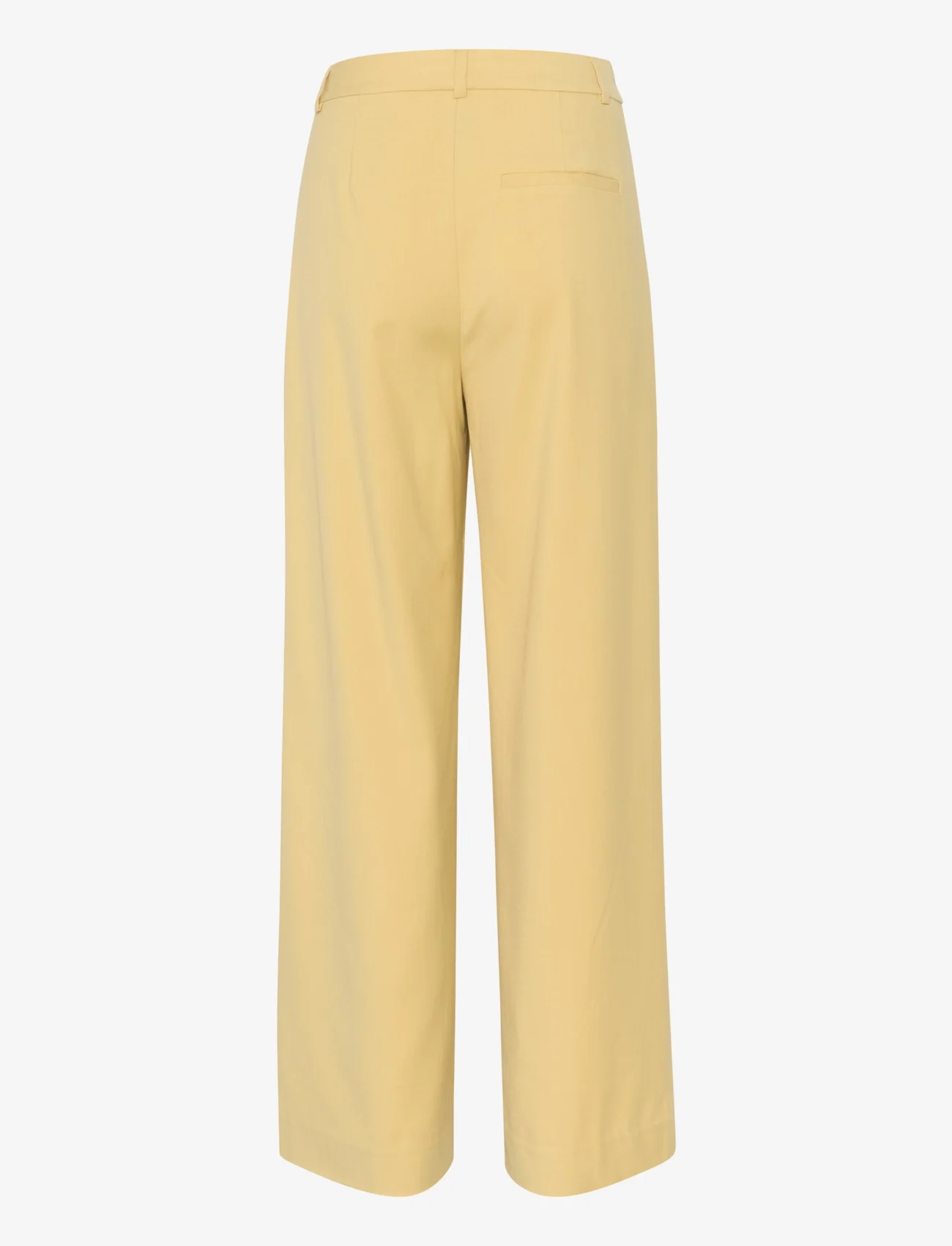Gestuz - PaulaGZ MW wide pants - tailored trousers - dried moss - 1