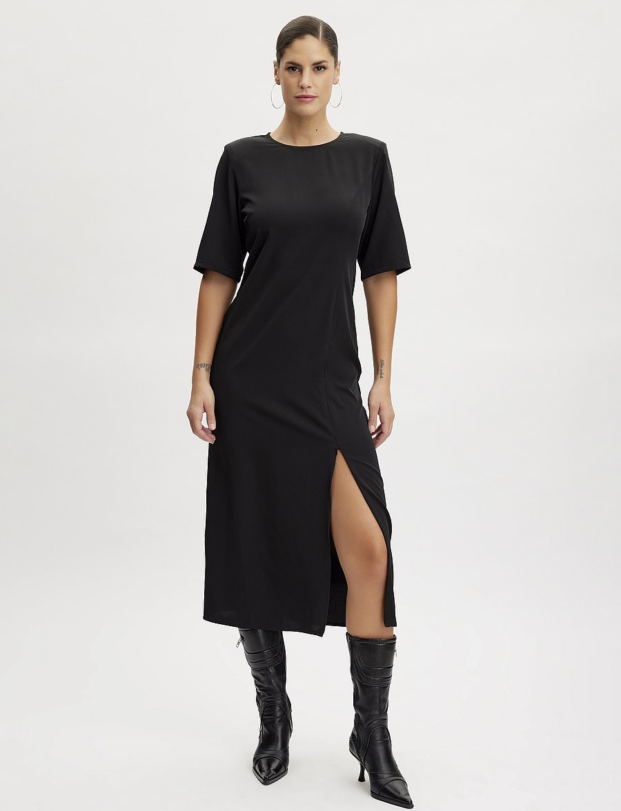 Gestuz - MelbaGZ long dress NOOS - midikleidid - black - 0