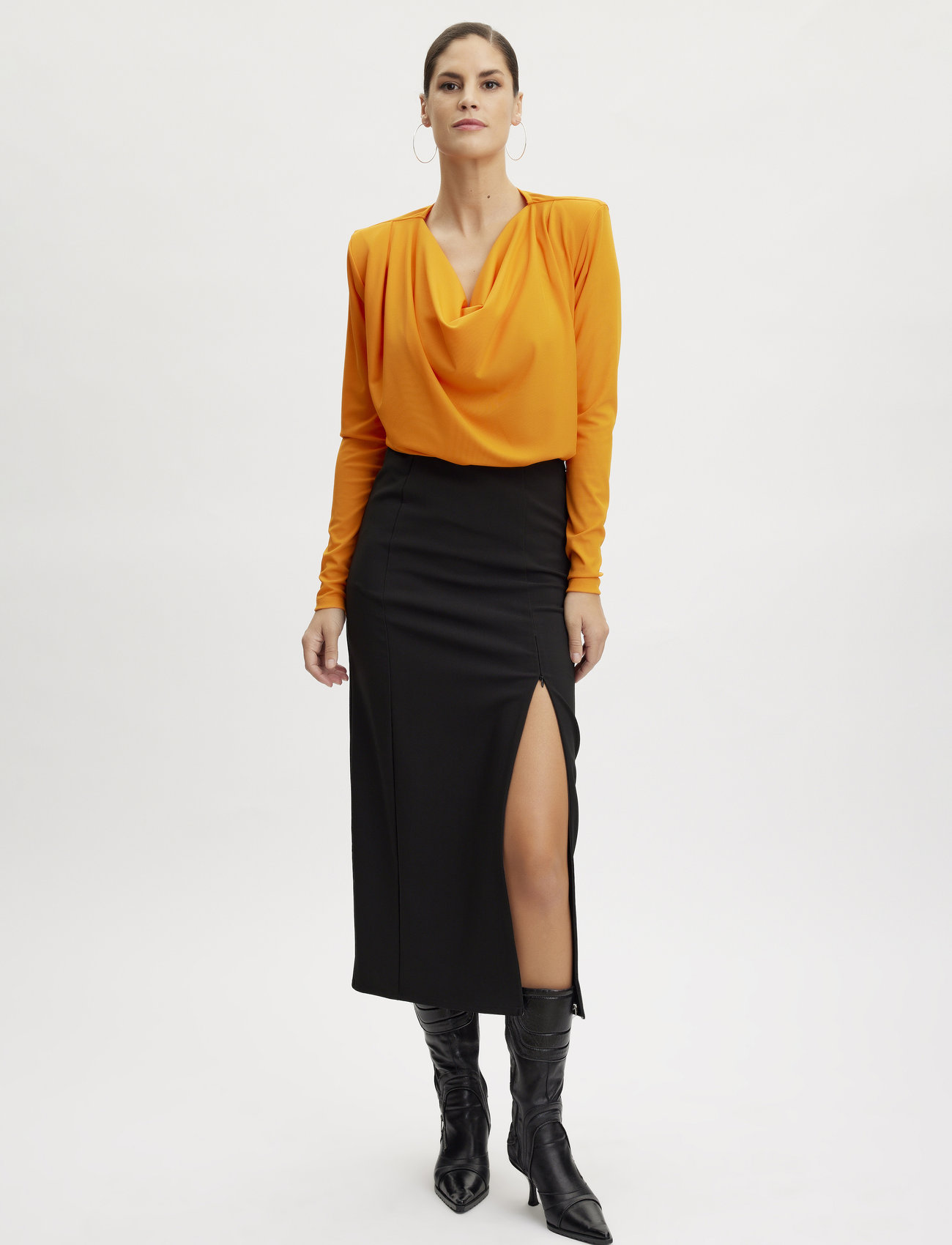Gestuz - UminaGZ blouse - langermede bluser - flame orange - 1