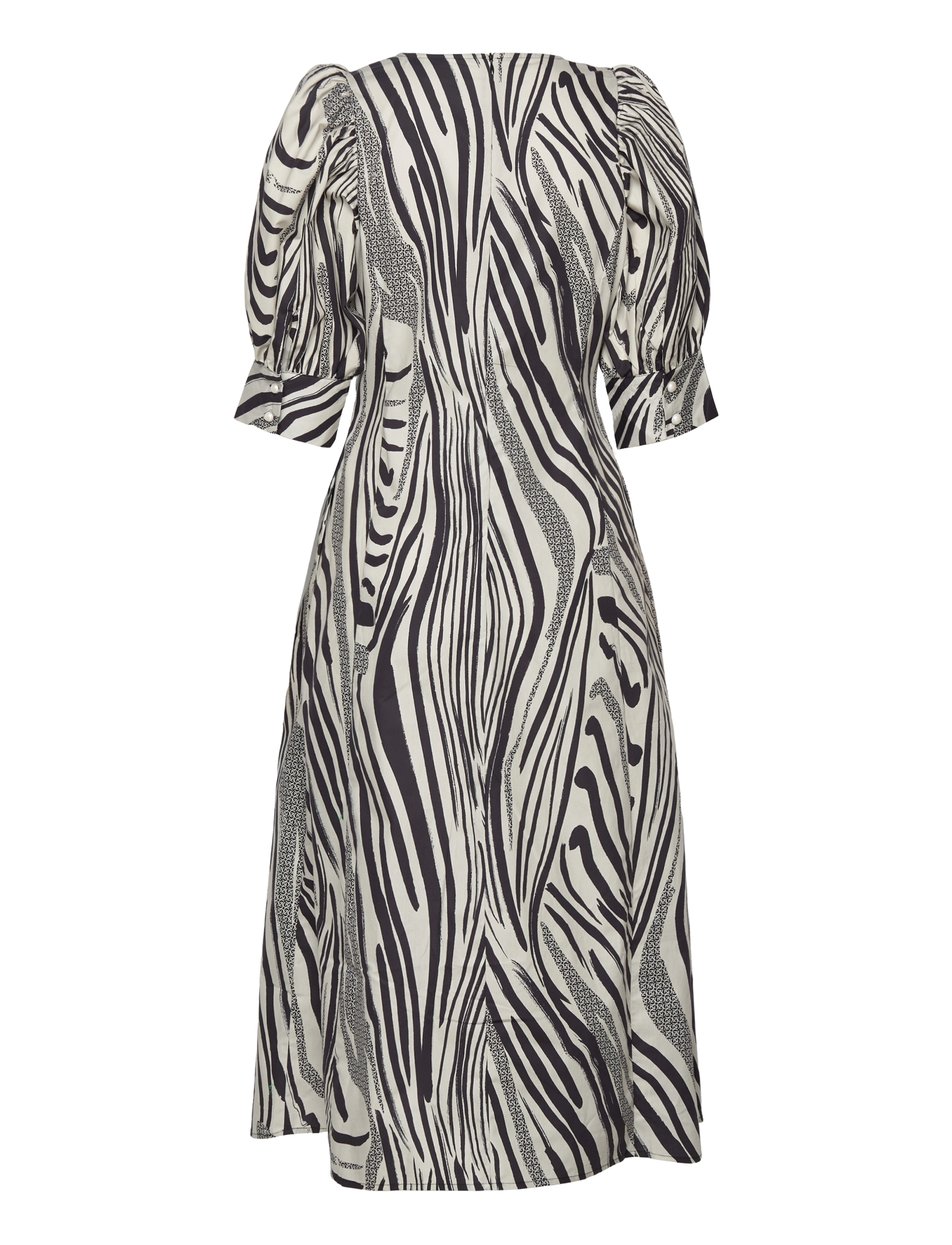Gestuz - PeonyGZ P long dress - midi kjoler - black/silver birch logo - 2