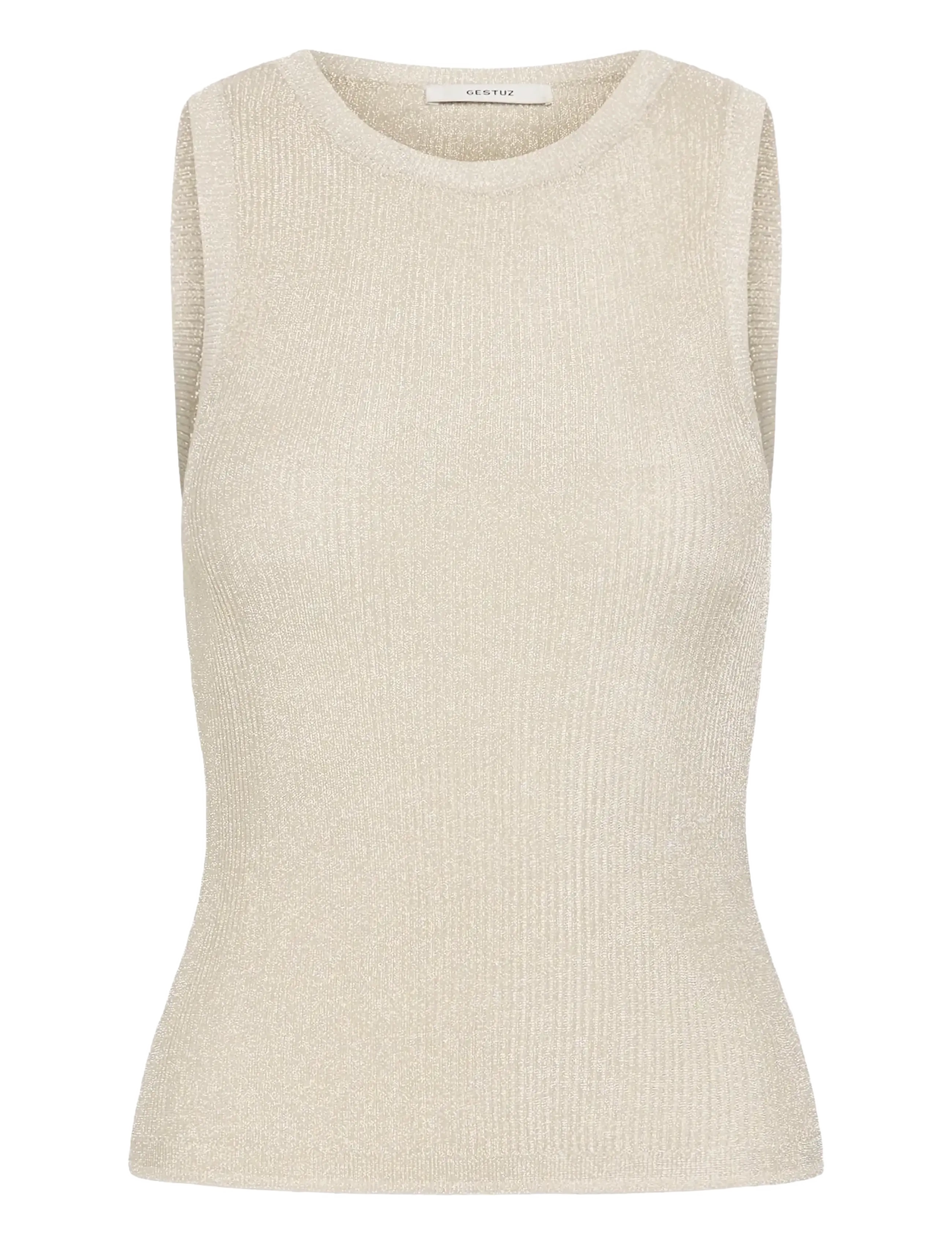Gestuz SilviGZ top - Clothing - CHAMPAGNE SILVER / silver