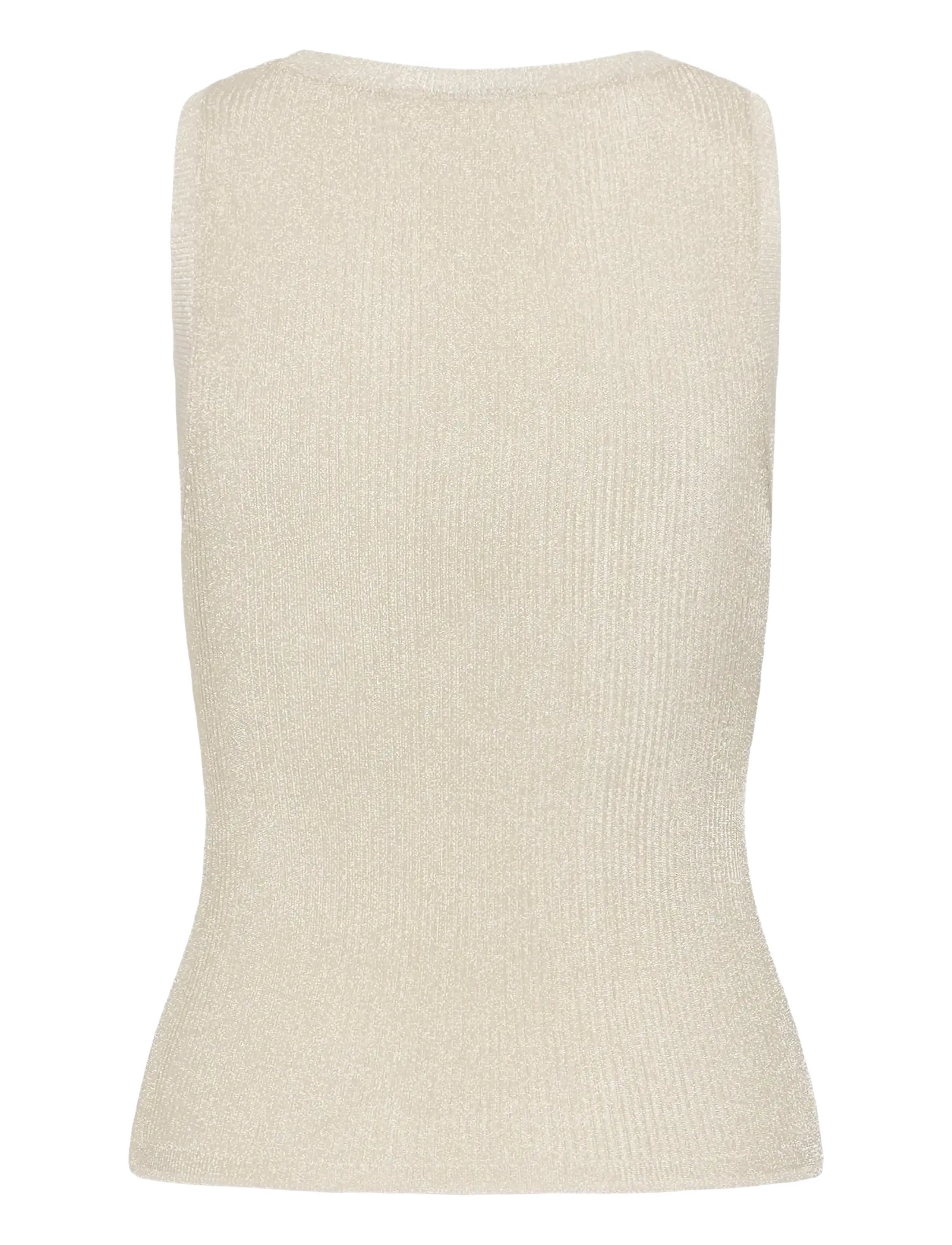 Gestuz - SilviGZ top - Ärmellose tops - champagne silver - 2
