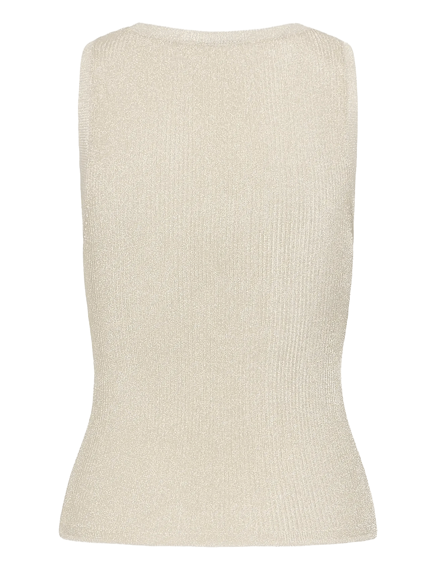 Gestuz - SilviGZ top - tanktops - champagne silver - 2