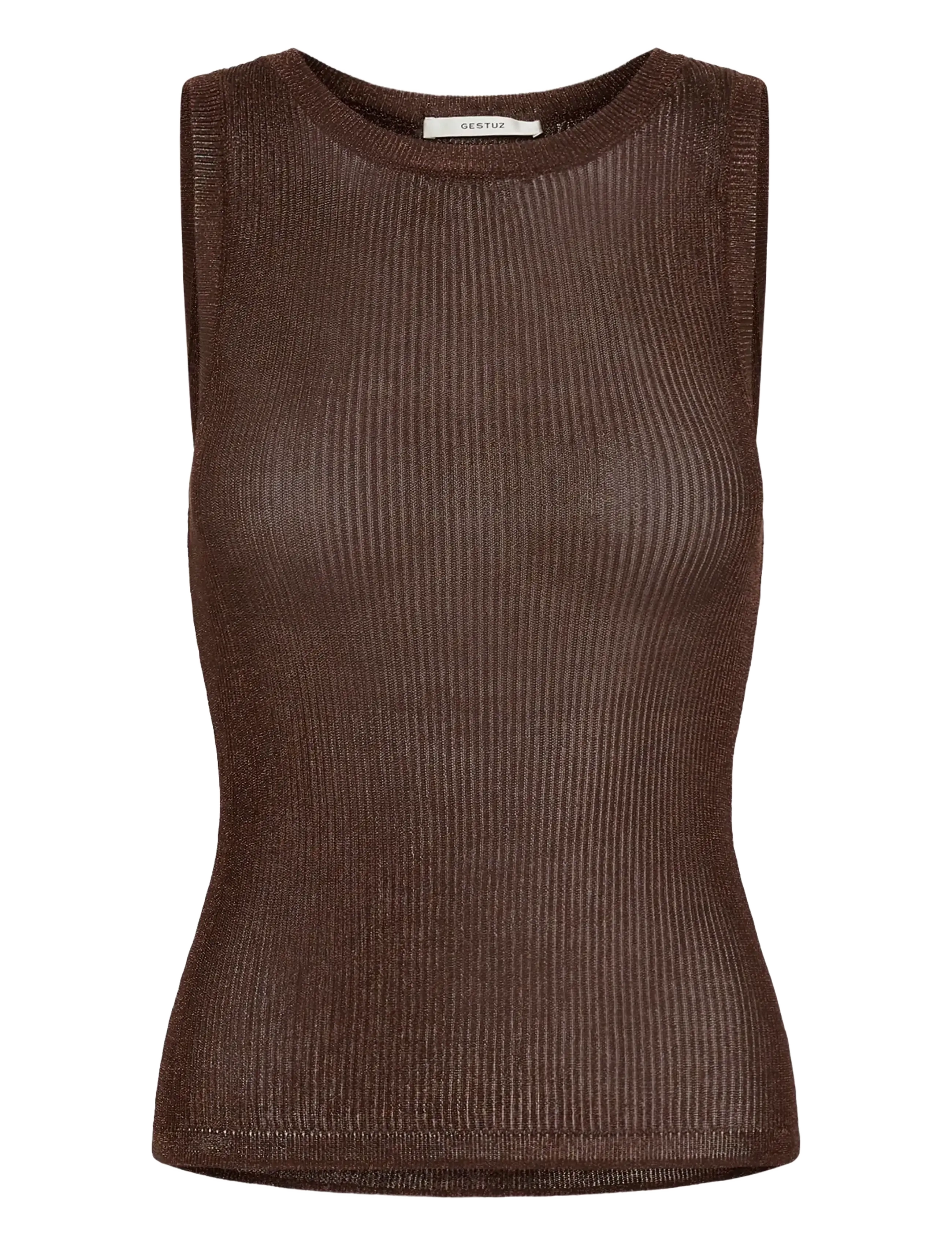 Gestuz SilviGZ top - Uutuudet - DEEP BROWN METALLIC / brown