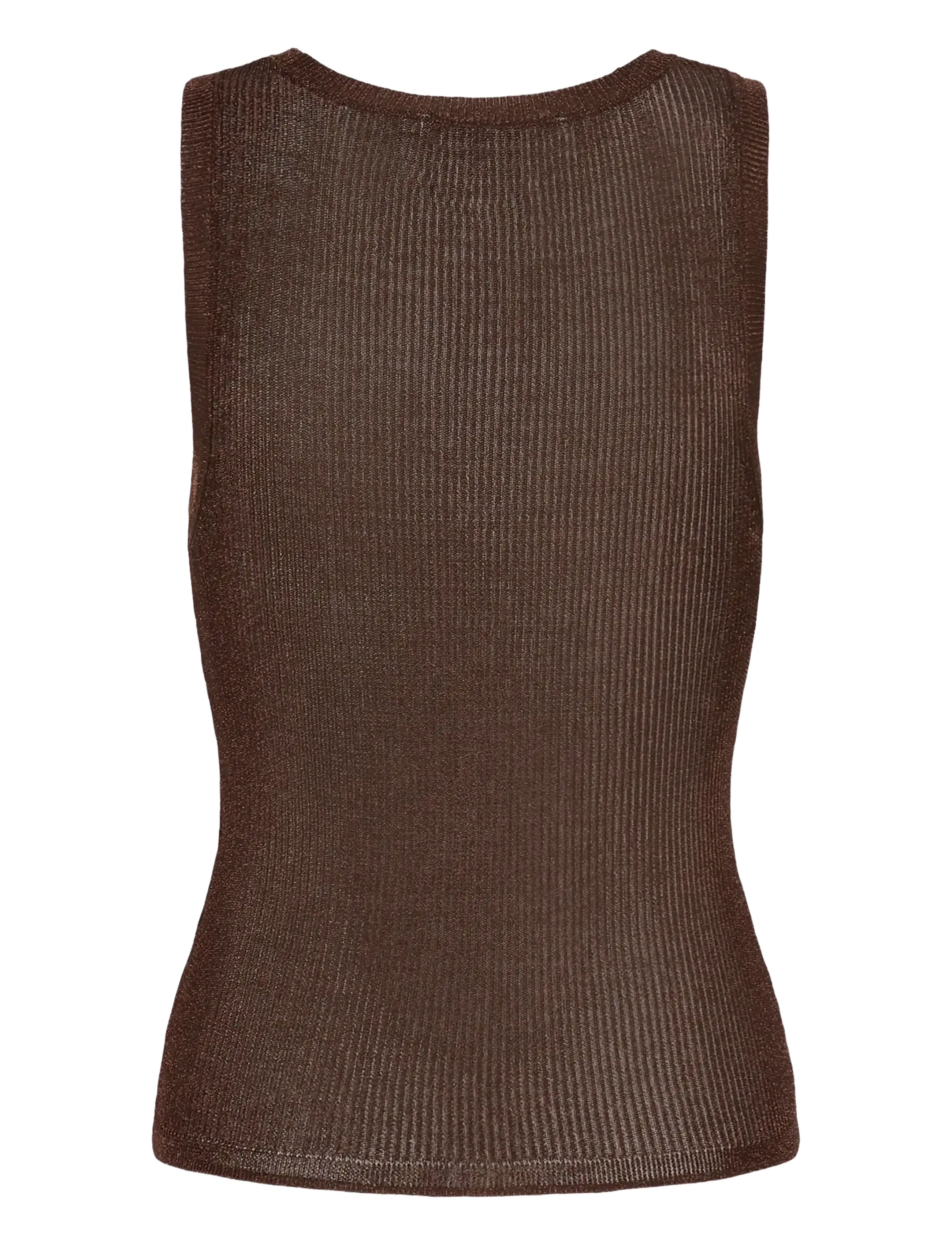 Gestuz - SilviGZ top - Ärmellose tops - deep brown metallic - 2