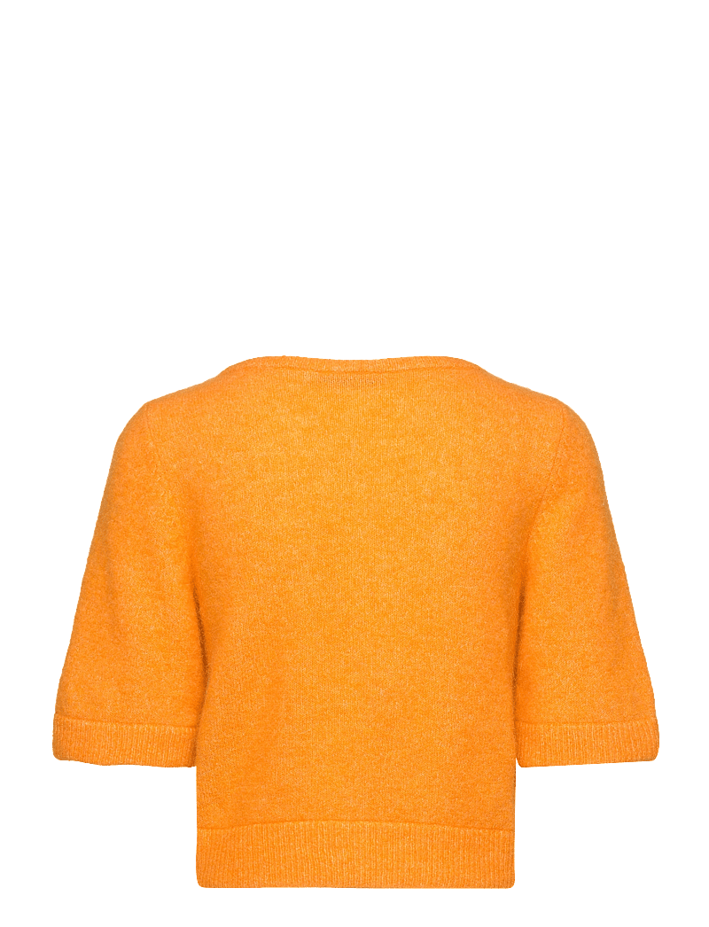 Gestuz - AlphaGZ U-cardigan - cardigans - flame orange melange - 2