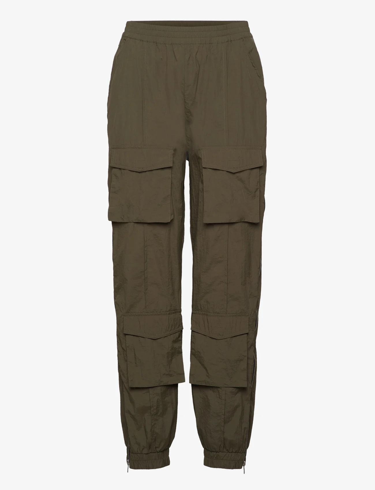 Gestuz - AfinaGZ HW pants - cargo pants - dark military olive - 0