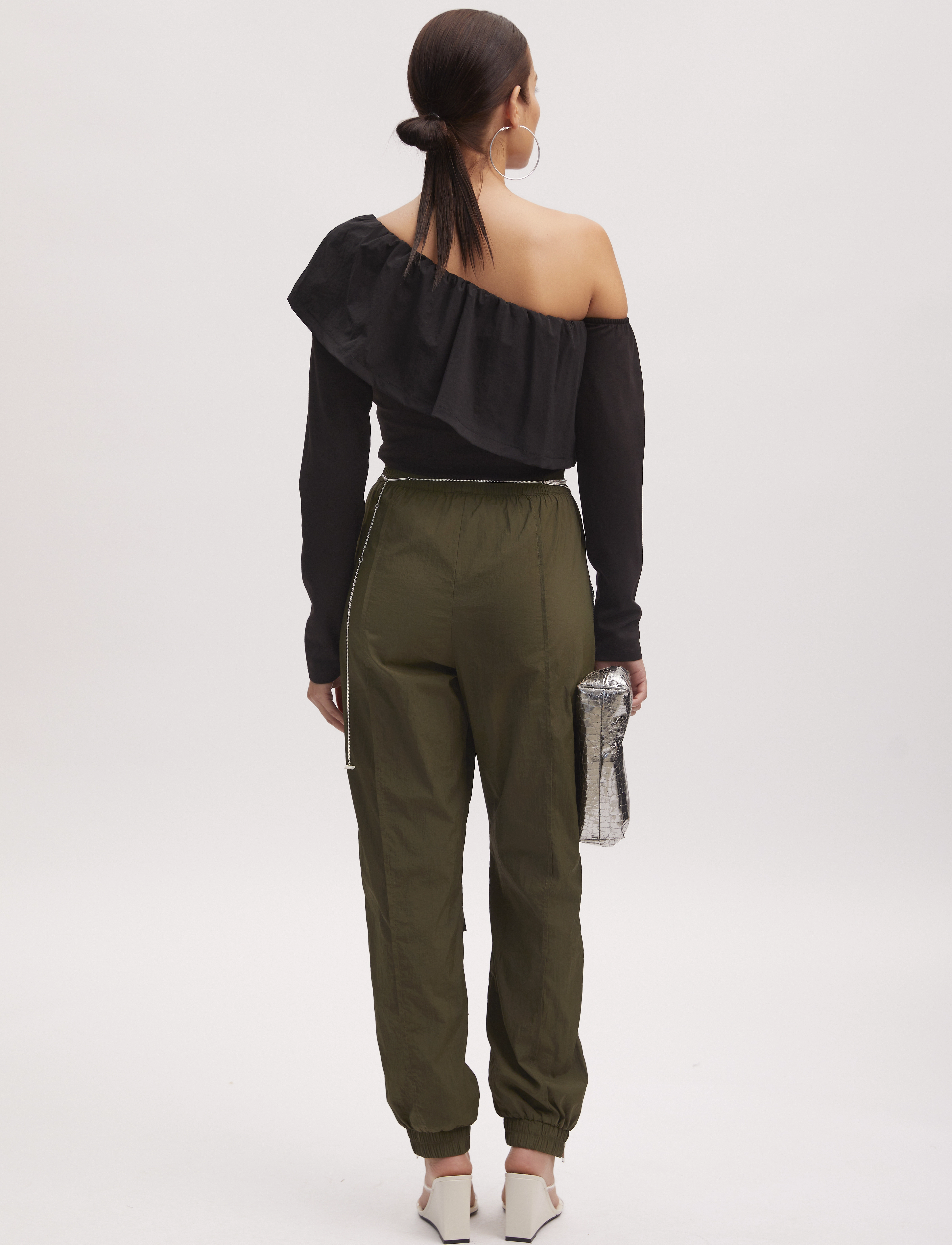 Gestuz - AfinaGZ HW pants - dark military olive - 3