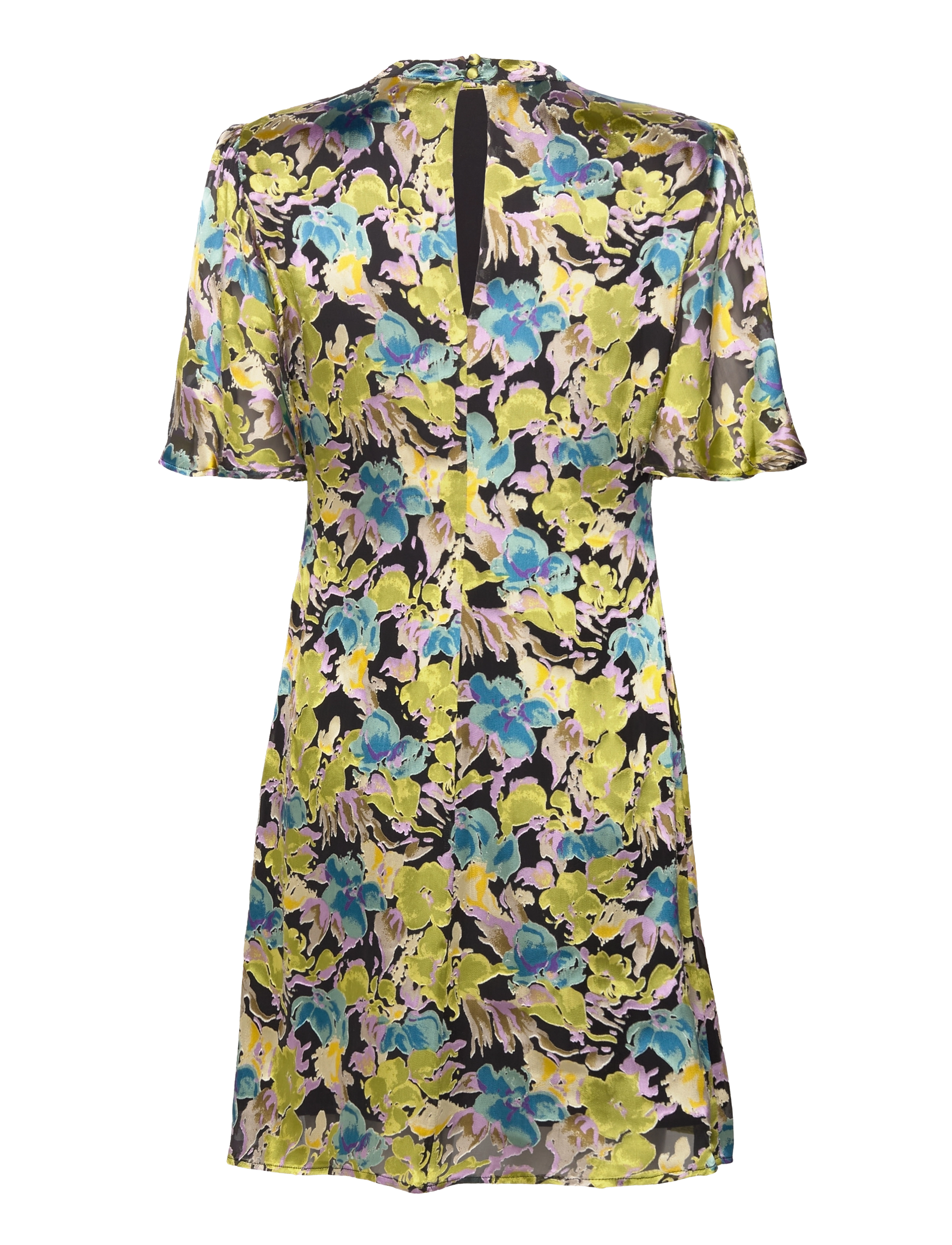 Gestuz - FloriaGZ short dress - blue green multi floral - 1