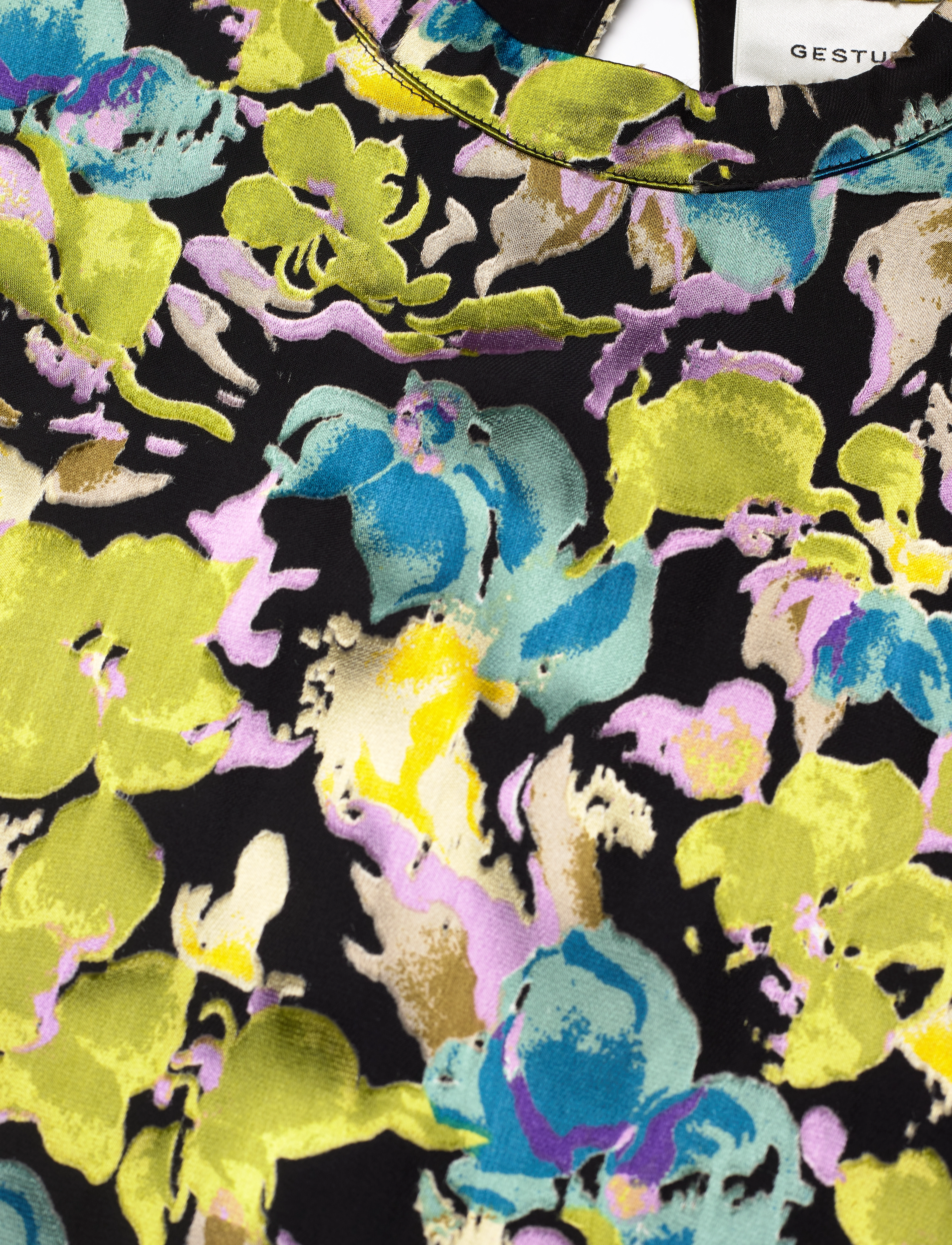Gestuz - FloriaGZ short dress - blue green multi floral - 5