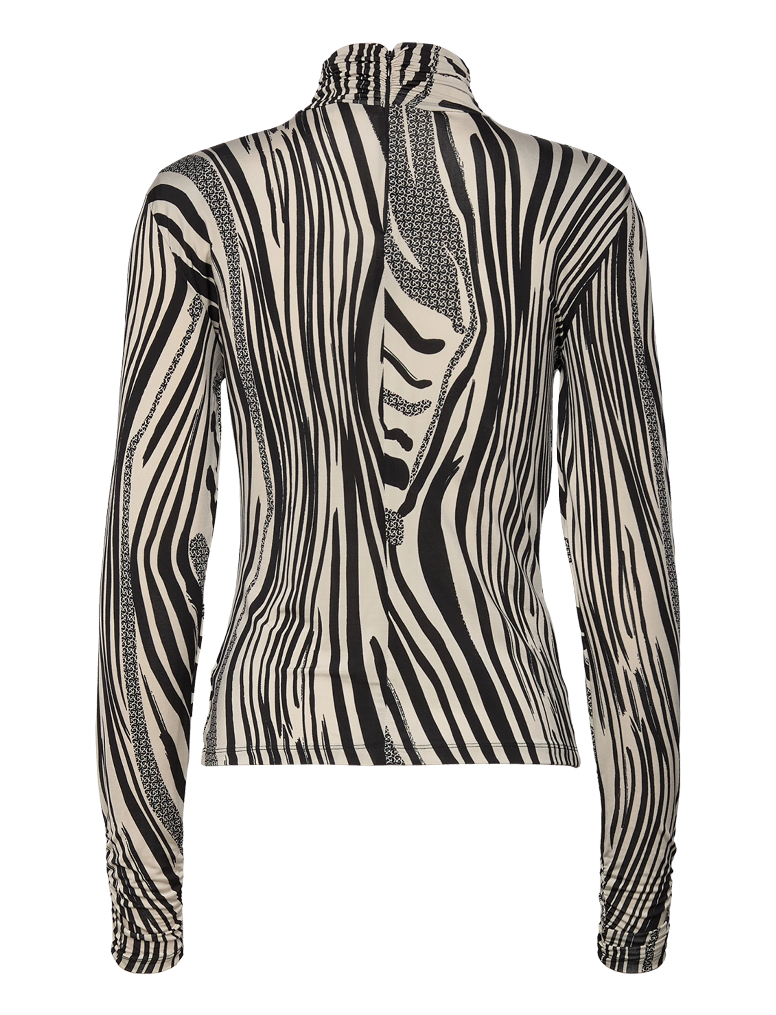 Gestuz - OdaGZ p blouse - black/silver birch logo - 2