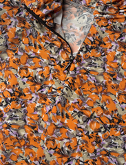 Gestuz - OdaGZ p blouse - langærmede bluser - orange purple brush - 5