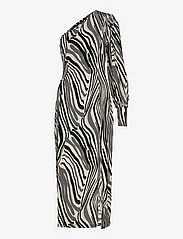 Gestuz - OdaGZ p one shoulder dress - vakarėlių drabužiai išparduotuvių kainomis - black/silver birch logo - 0