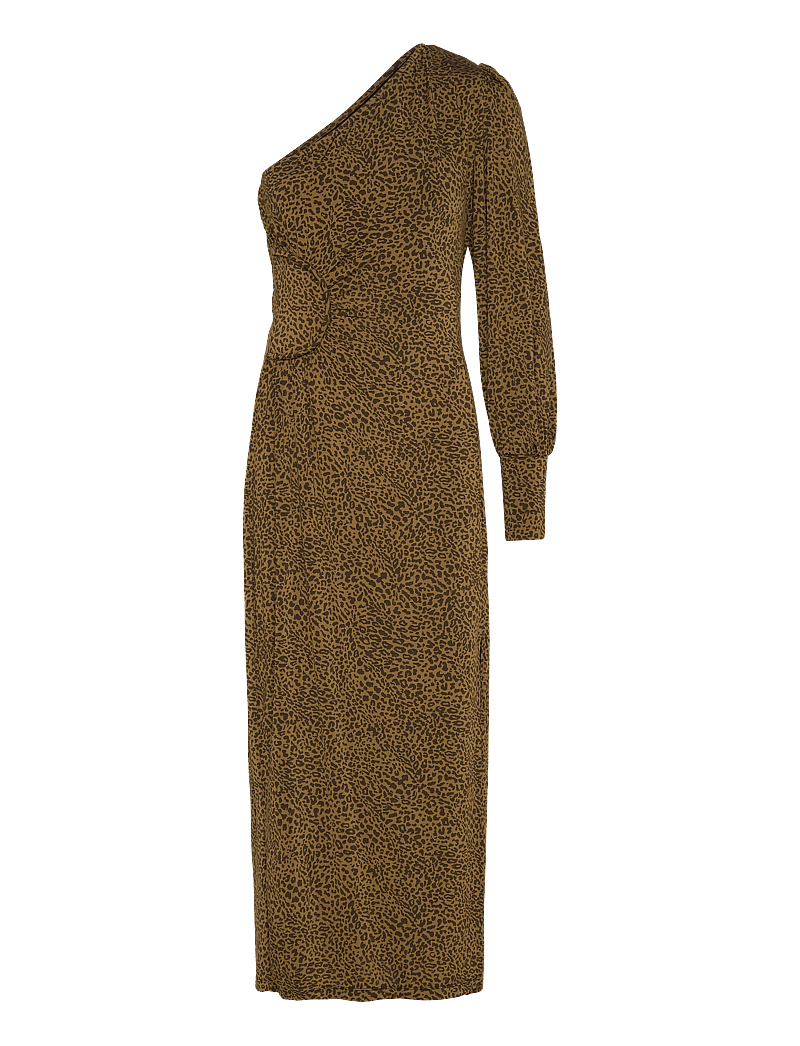 Gestuz - OdaGZ p one shoulder dress - festkjoler - butternut leo - 0