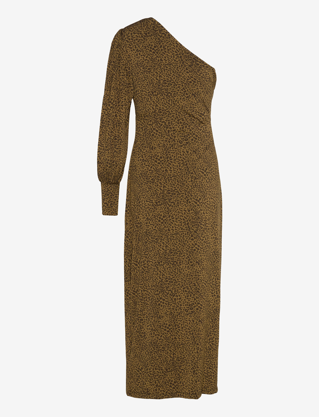 Gestuz - OdaGZ p one shoulder dress - festkjoler - butternut leo - 1