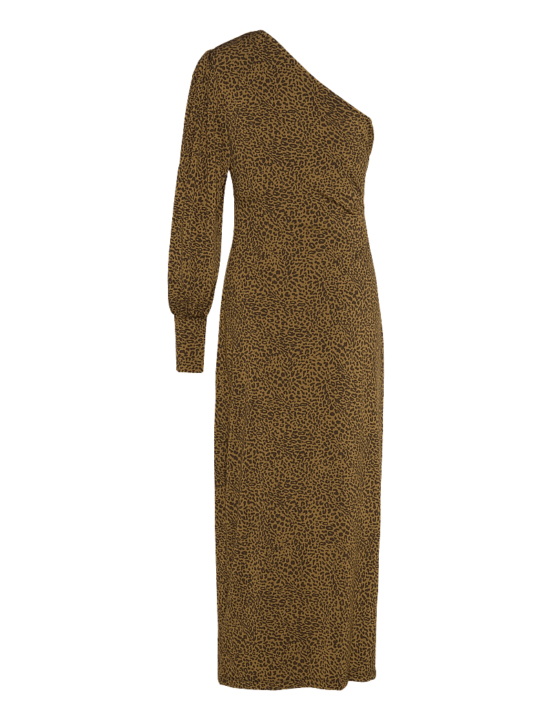 Gestuz - OdaGZ p one shoulder dress - festkjoler - butternut leo - 1