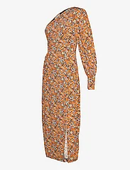 Gestuz - OdaGZ p one shoulder dress - festtøj til outletpriser - orange purple brush - 3