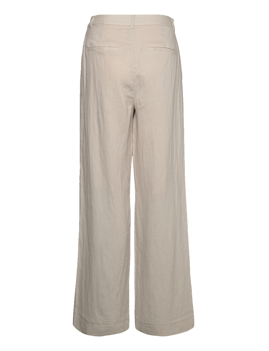 Gestuz - PaulaGZ linen MW wide pants NOOS - leinenhosen - ancient scroll - 2