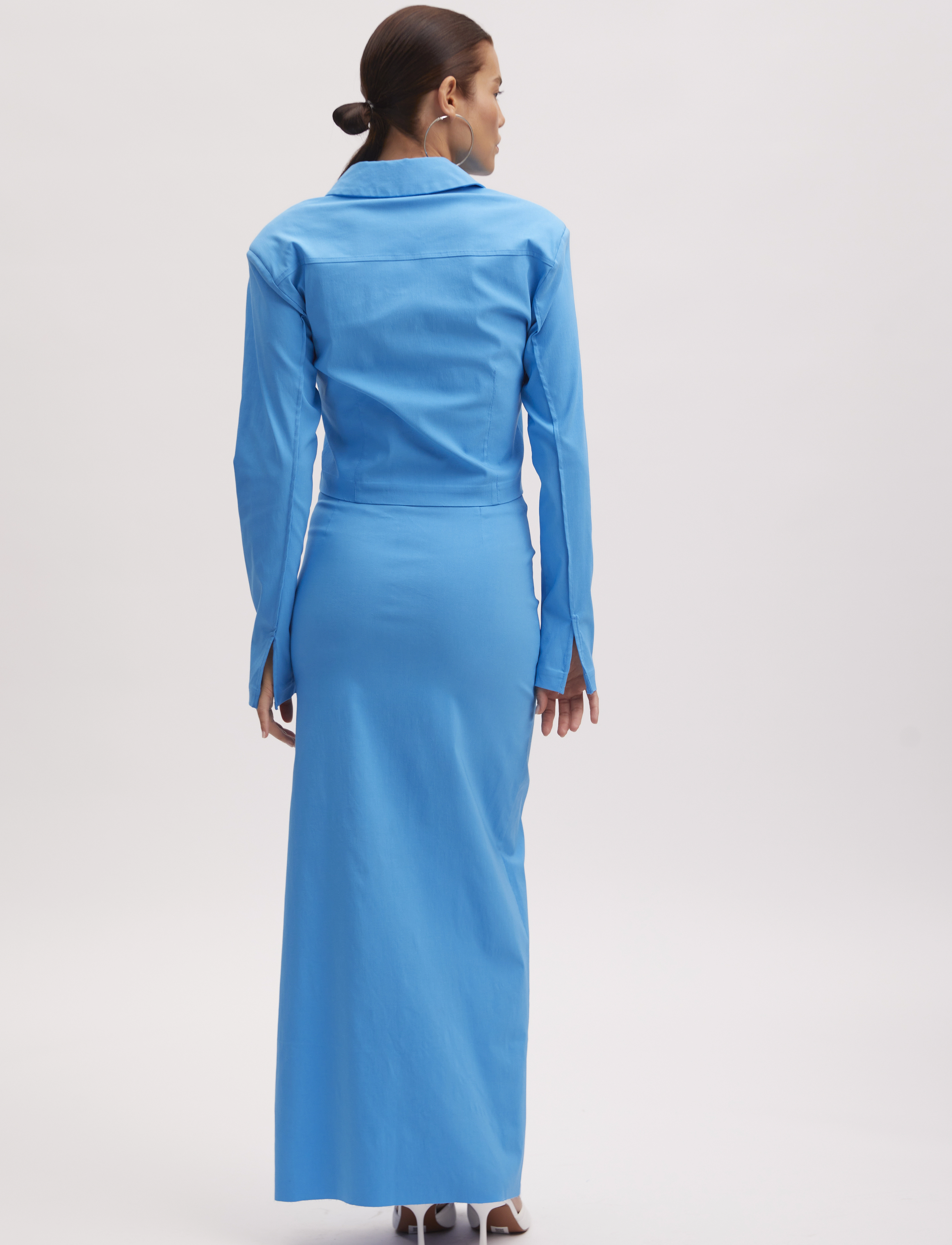 Gestuz - CoveGZ MW maxi skirt - malibu blue - 4
