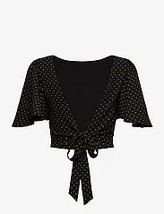 Gestuz - KatiaGZ P short blouse - crop tops - split pea dot - 1