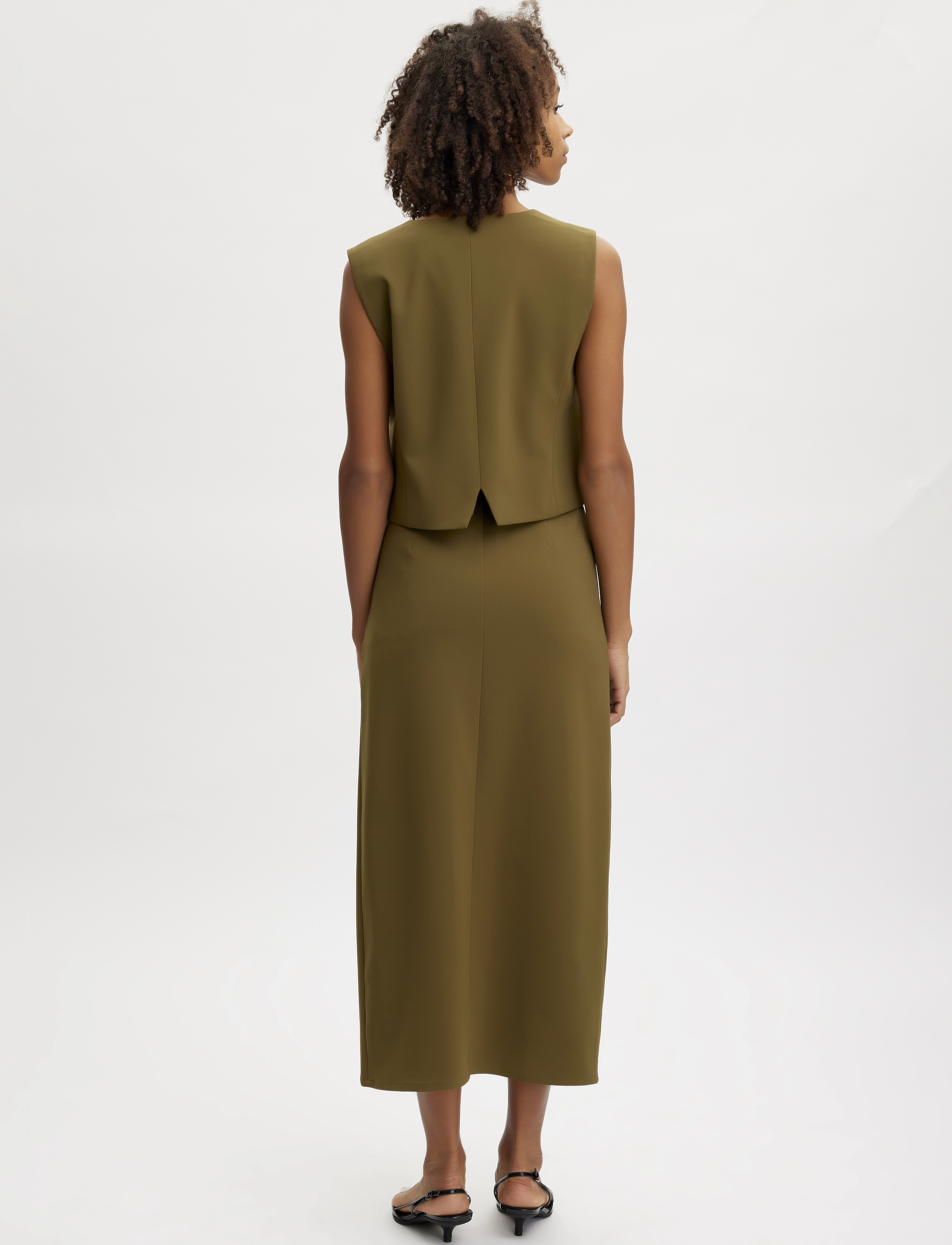 Gestuz - JoelleGZ HW long skirt - dark olive - 5