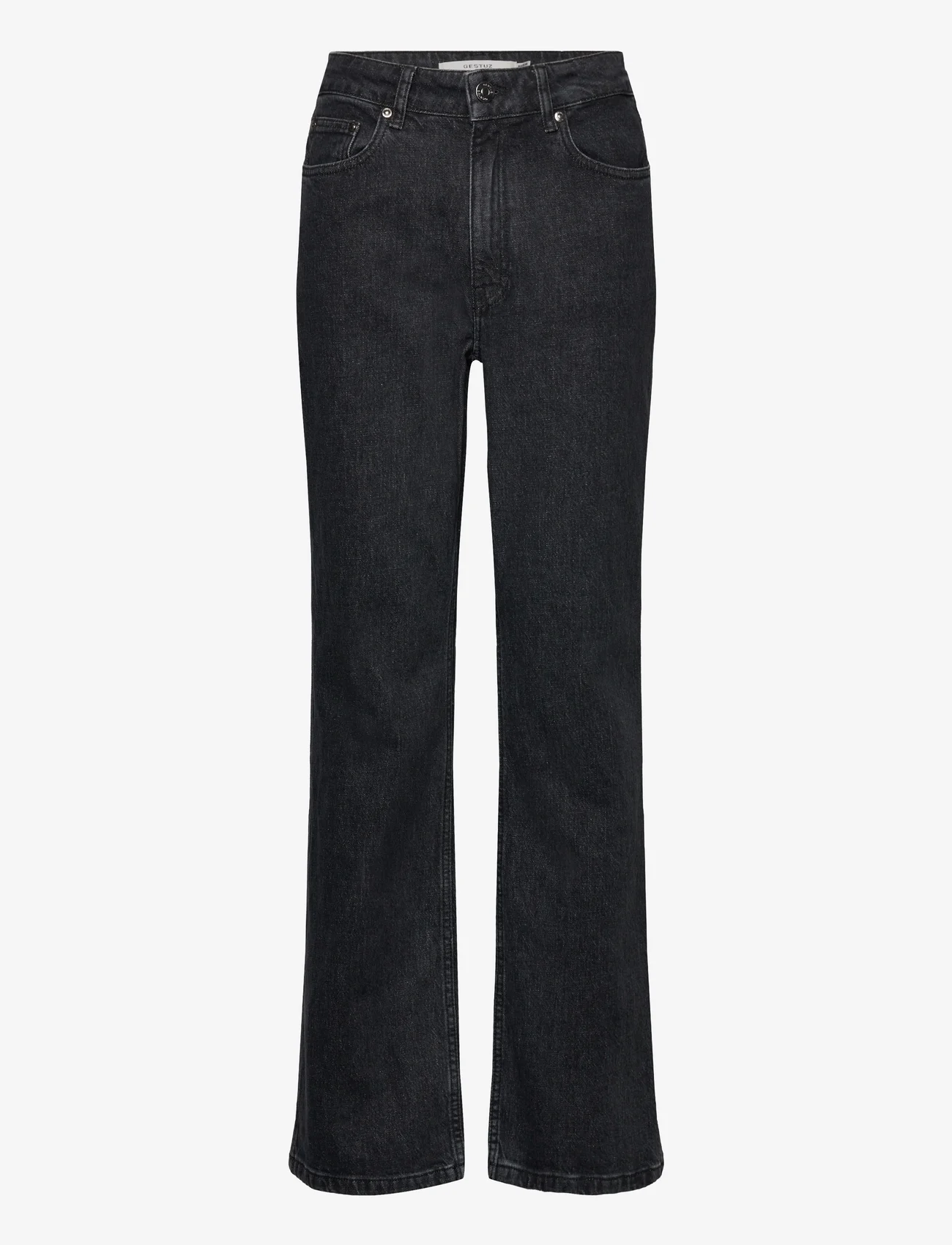 Gestuz - LucieGZ HW straight jeans NOOS - raka jeans - dark grey washed - 0
