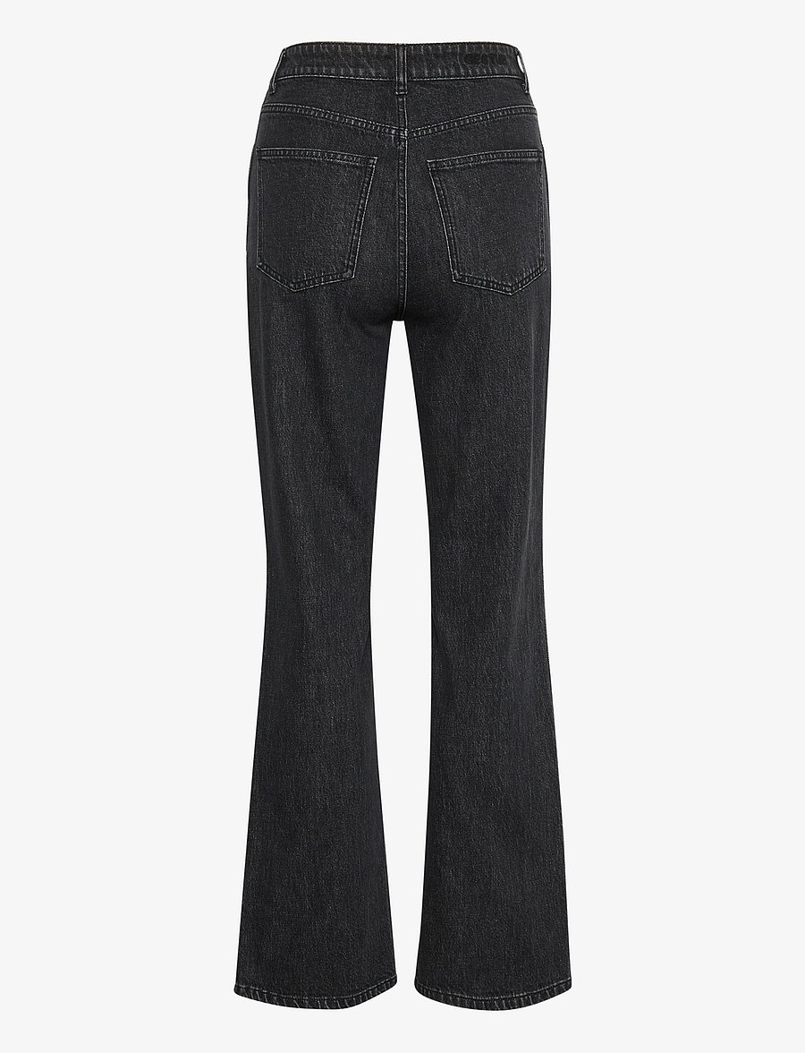 Gestuz - LucieGZ HW straight jeans - gerade jeans - dark grey washed - 2