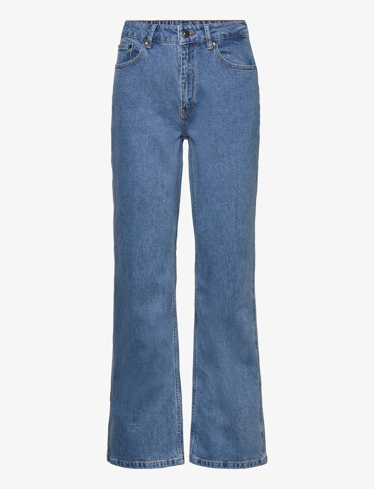 Gestuz - LucieGZ HW straight jeans NOOS - džinsa bikses ar taisnām starām - mid dark blue washed - 0