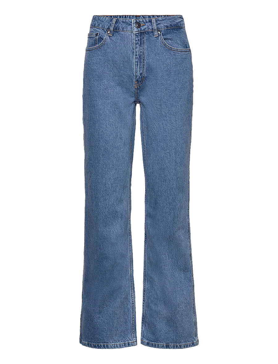Gestuz - LucieGZ HW straight jeans - moetrendid - mid dark blue washed - 1