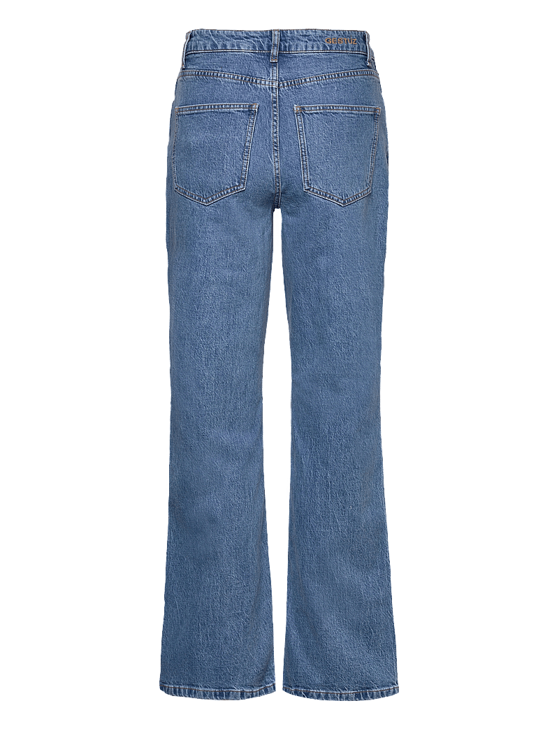 Gestuz - LucieGZ HW straight jeans NOOS - straight jeans - mid dark blue washed - 2