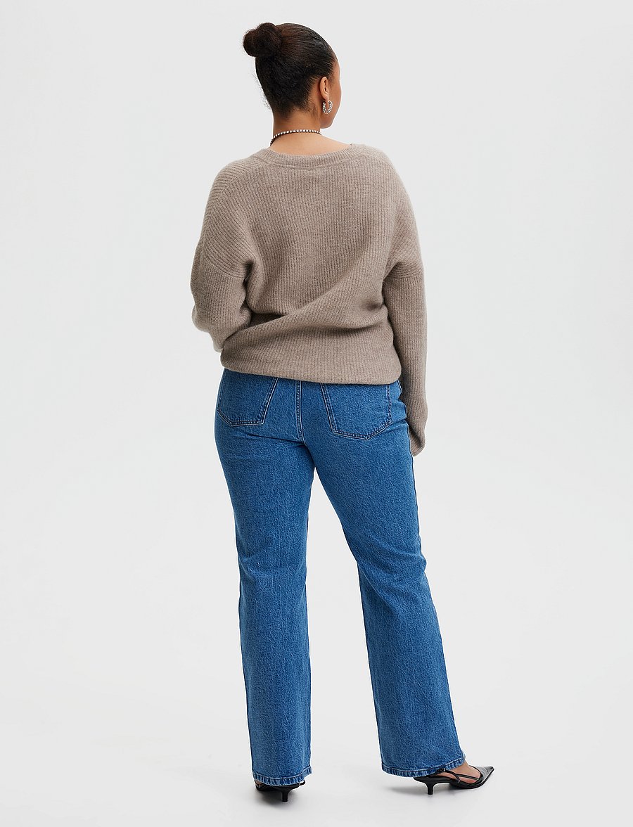 Gestuz - LucieGZ HW straight jeans - moetrendid - mid dark blue washed - 4