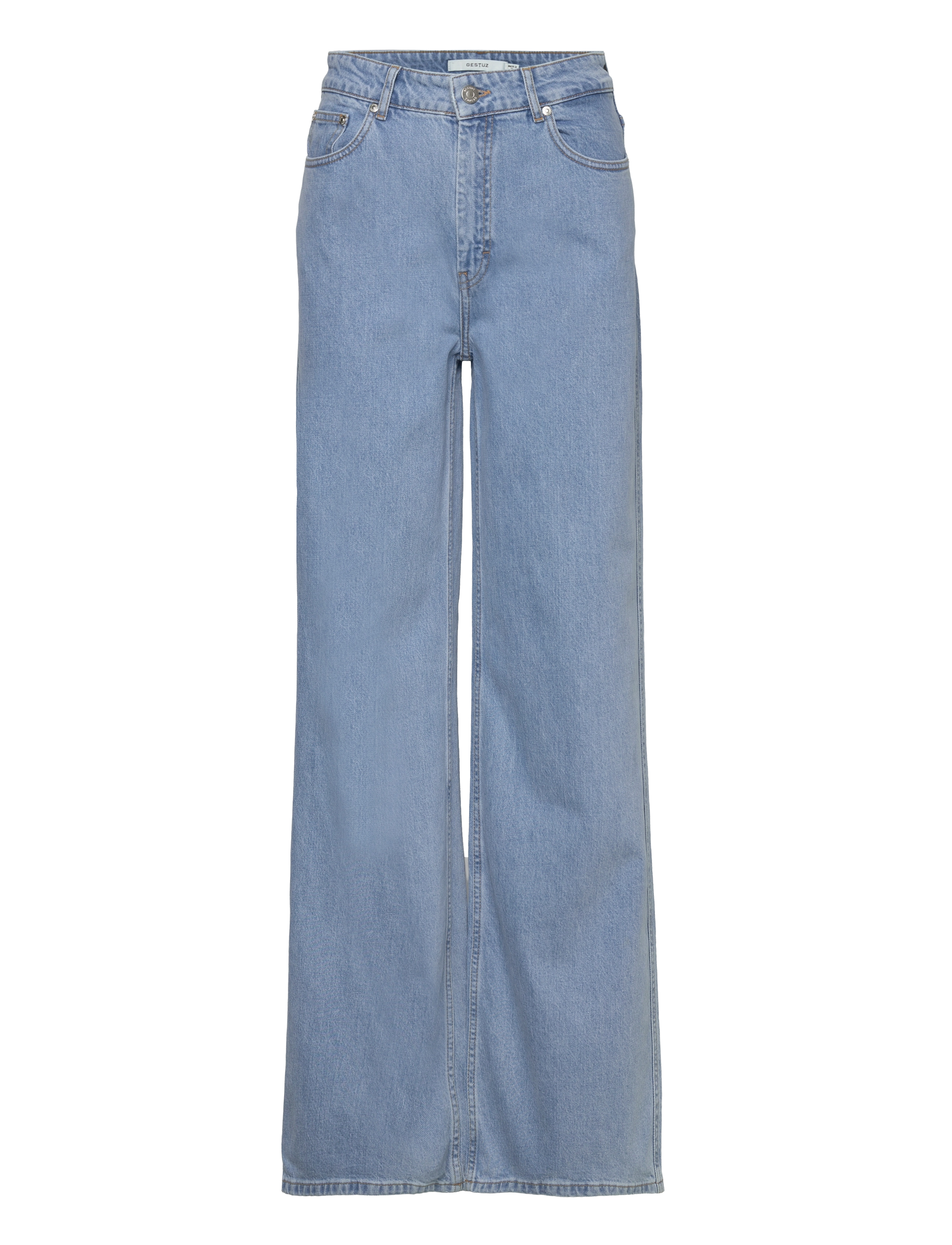 Gestuz AuraGZ HW wide jeans NOOS - Jeans - MID BLUE WASHED / blue