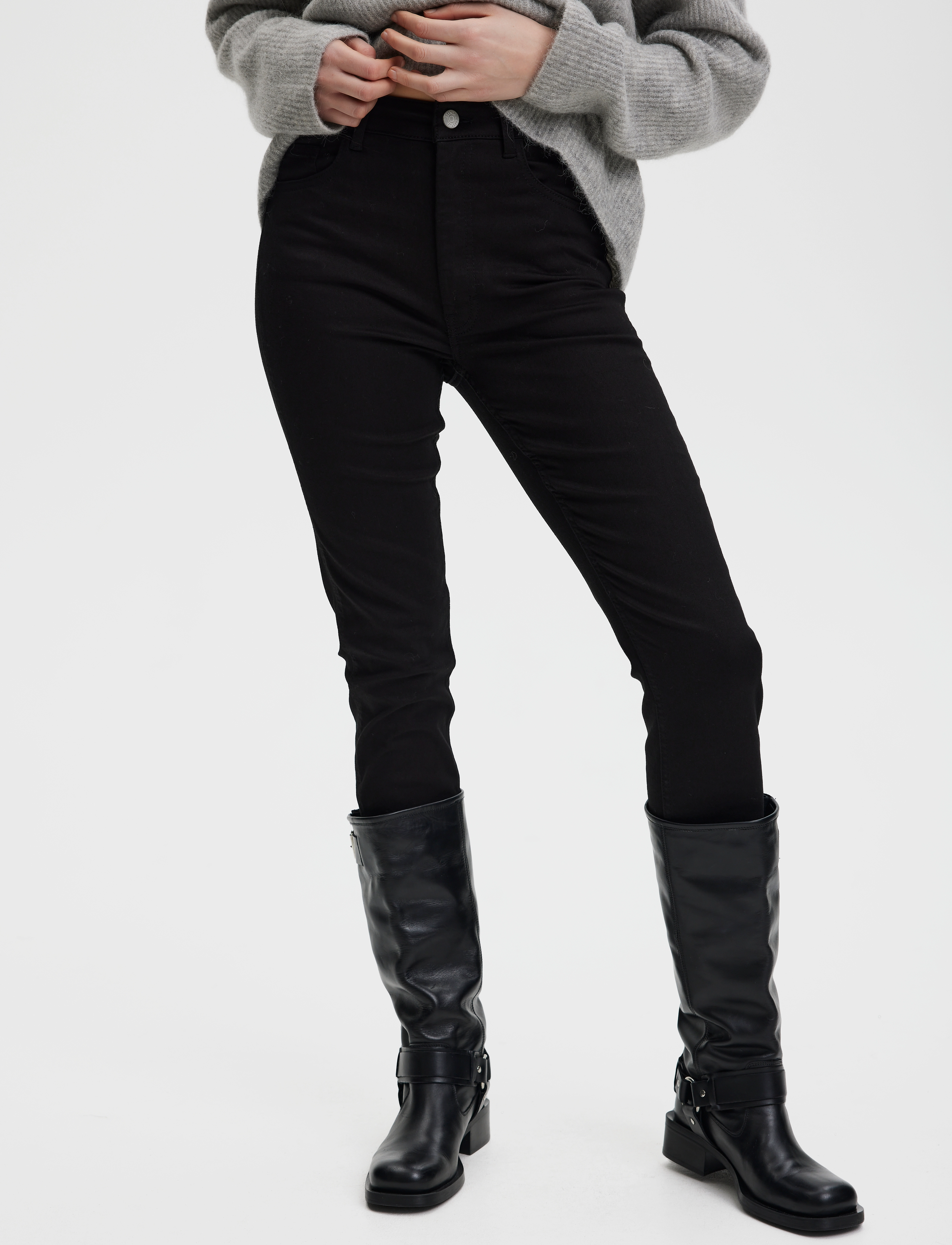 Gestuz Leslygz Hw Skinny Jeans Noos, 30 x 30, Jeans, Schwarz - Skinny, Frauen