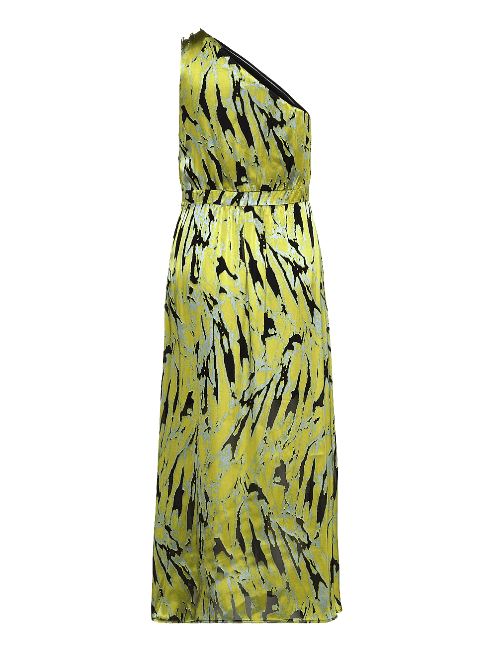gestuz one shoulder dress Maxi Dress Gestuz Yellow Dress Gestuz Shirred Detail Dress In Yellow Lyst