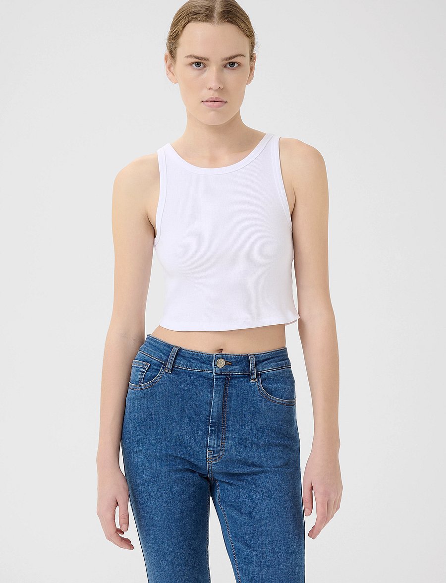 Gestuz - DrewGZ cropped top - crop tops - bright white - 0