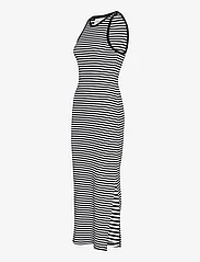 Gestuz - DrewGZ striped sl long dress - fodralklänningar - black/white stripe - 2