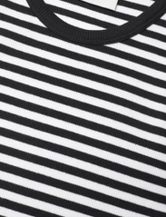 Gestuz - DrewGZ striped sl long dress - fodralklänningar - black/white stripe - 6