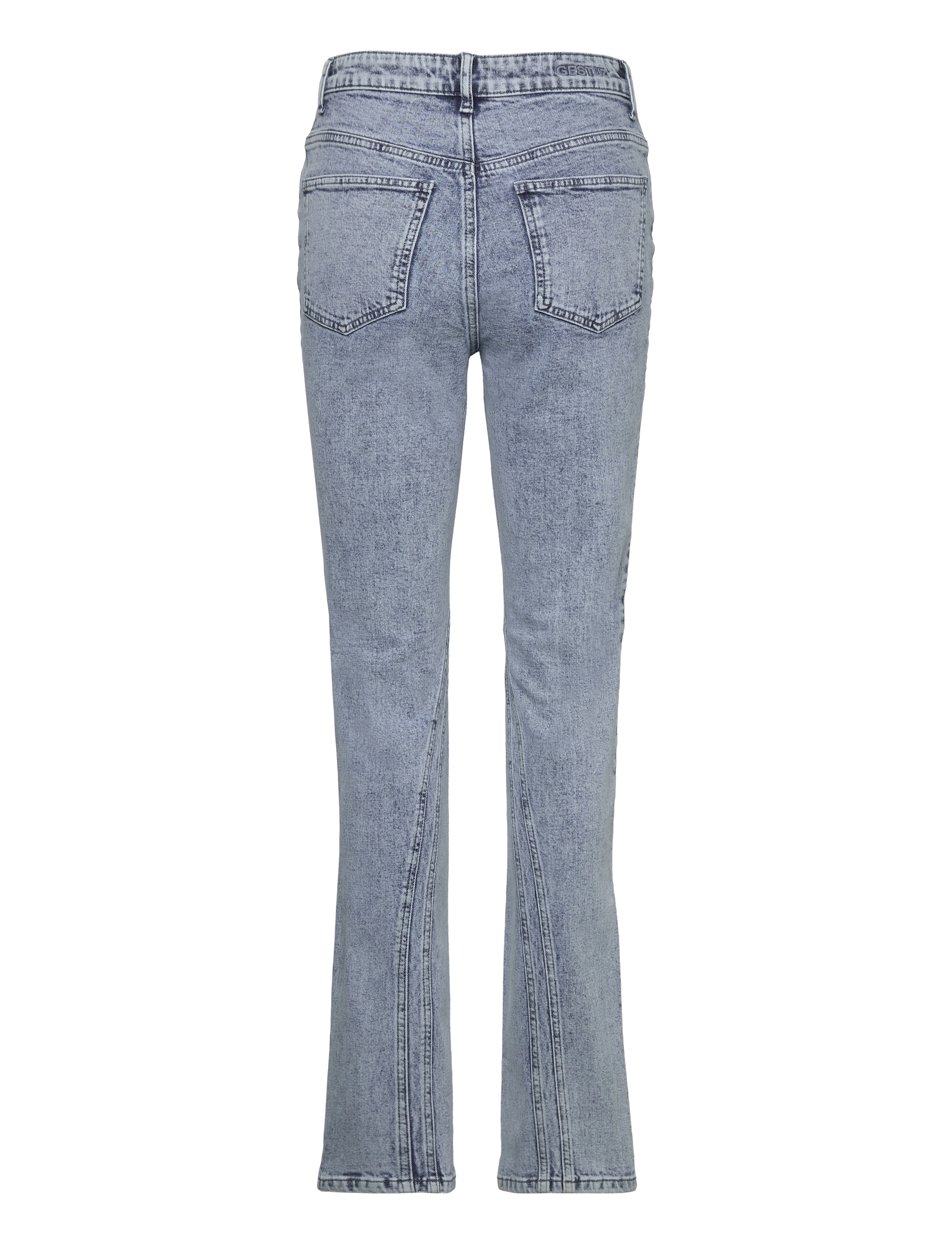 Gestuz - JaniceGZ LW straight jeans - slim jeans - washed mid blue - 2