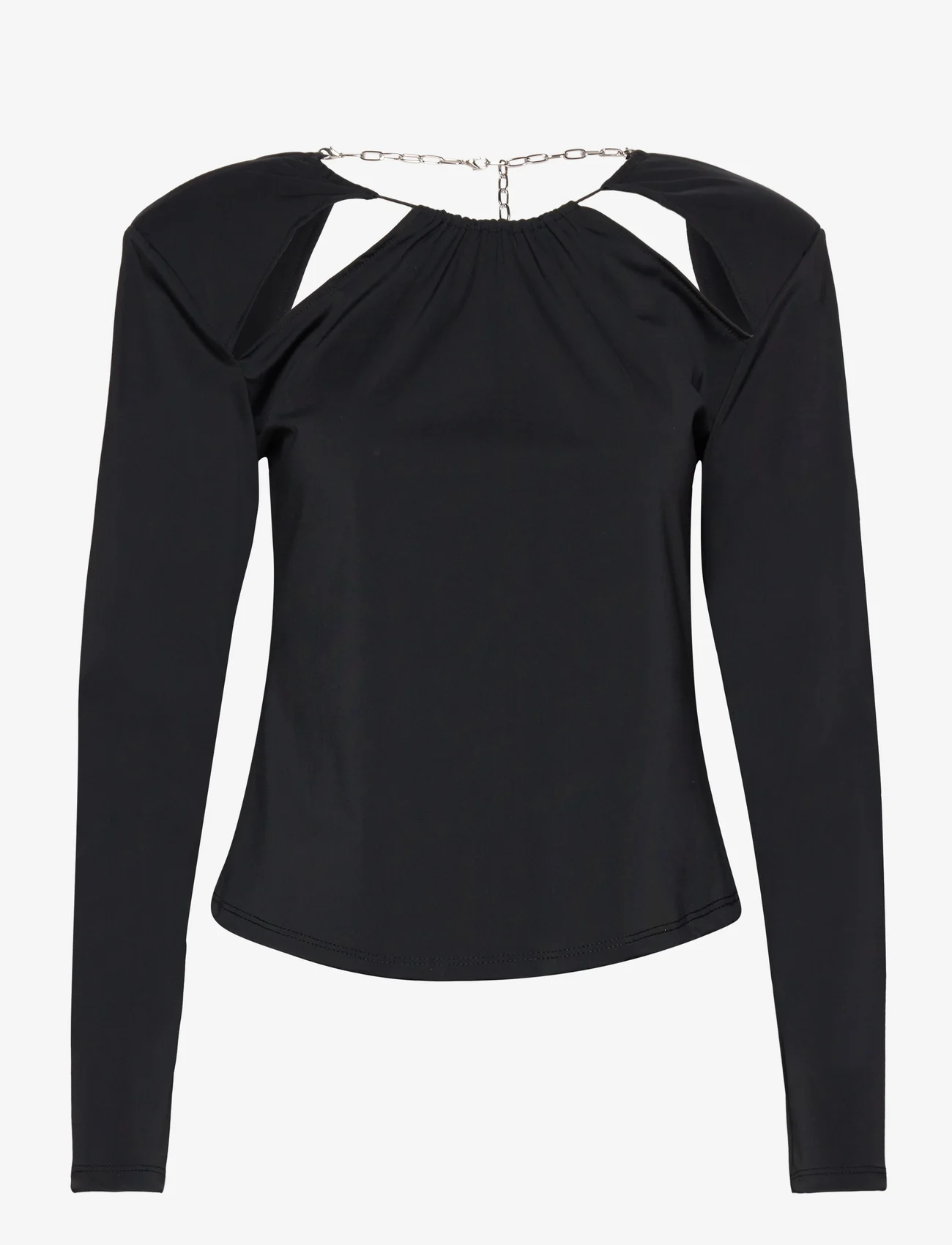 Gestuz - JiaGZ sl blouse - topi ar garām piedurknēm - black - 0