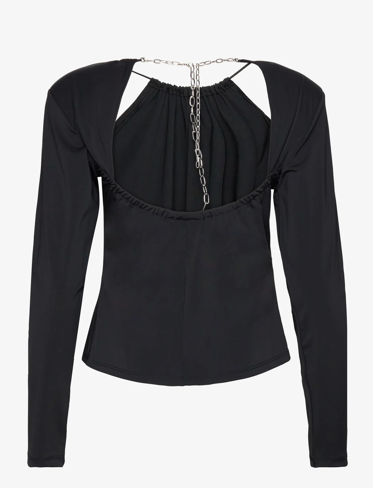 Gestuz - JiaGZ sl blouse - langärmlige tops - black - 1