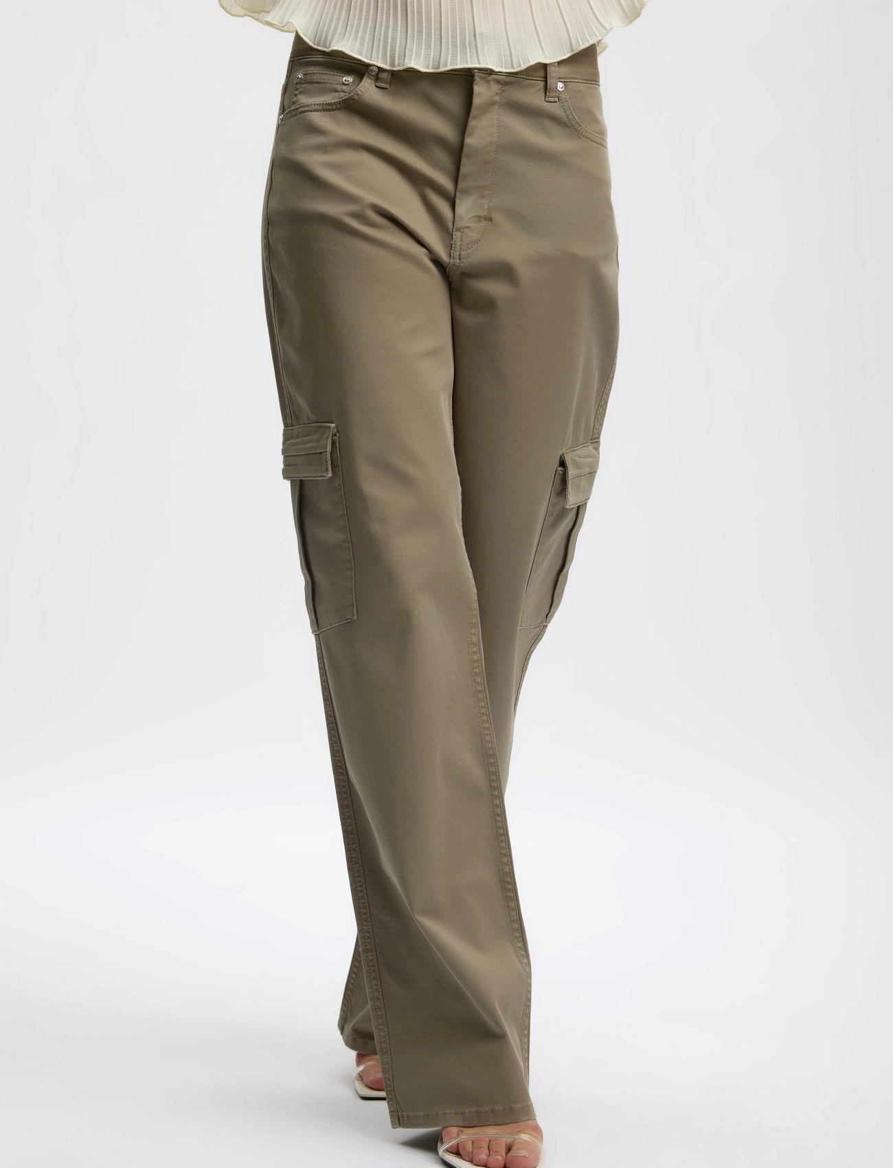 Gestuz AubreyGZ cargo pants - Cargo-Hosen - MERMAID / grey