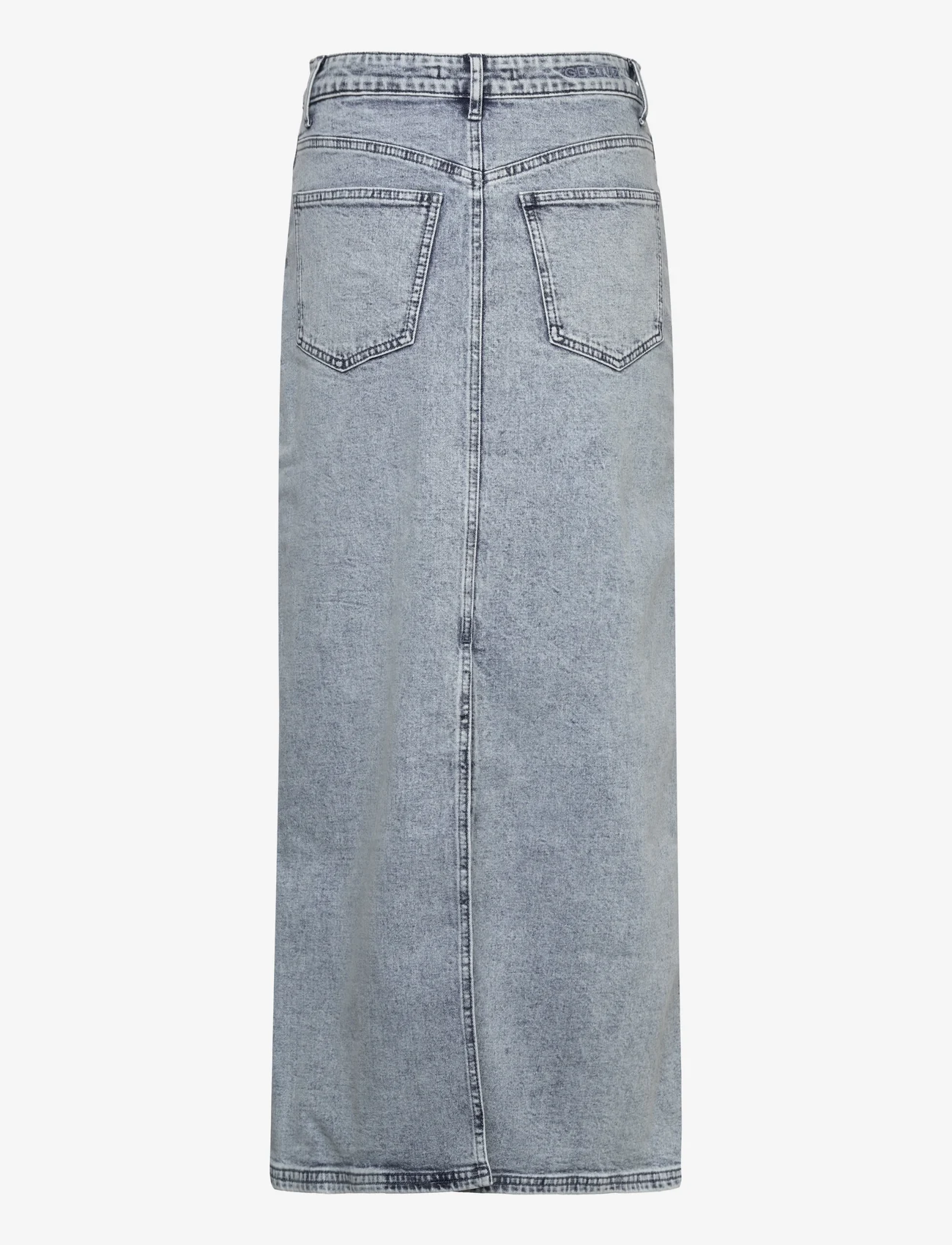 Gestuz - JaniceGZ long skirt - denimnederdele - washed mid blue - 1