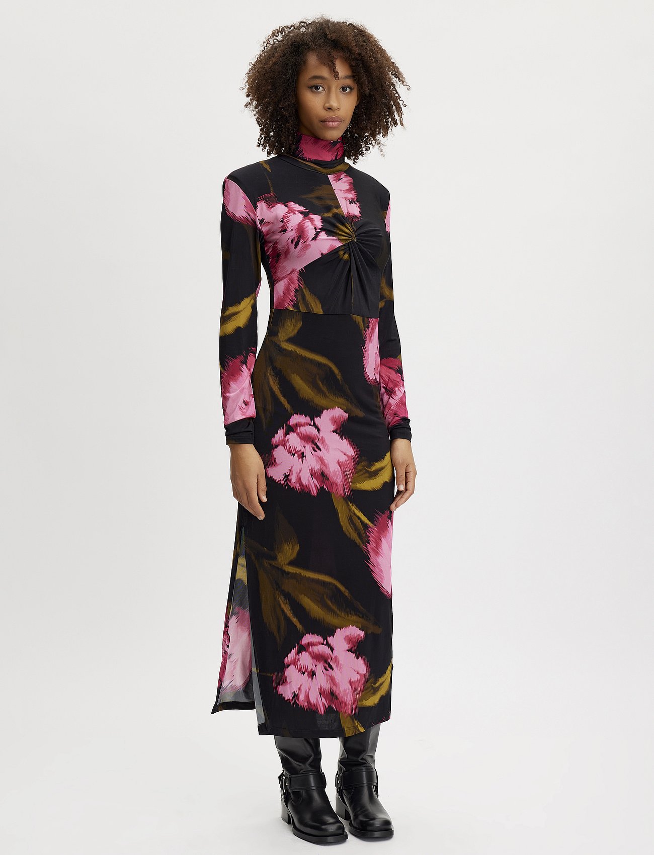 AlineGZ long dress - PINK FLOWER
