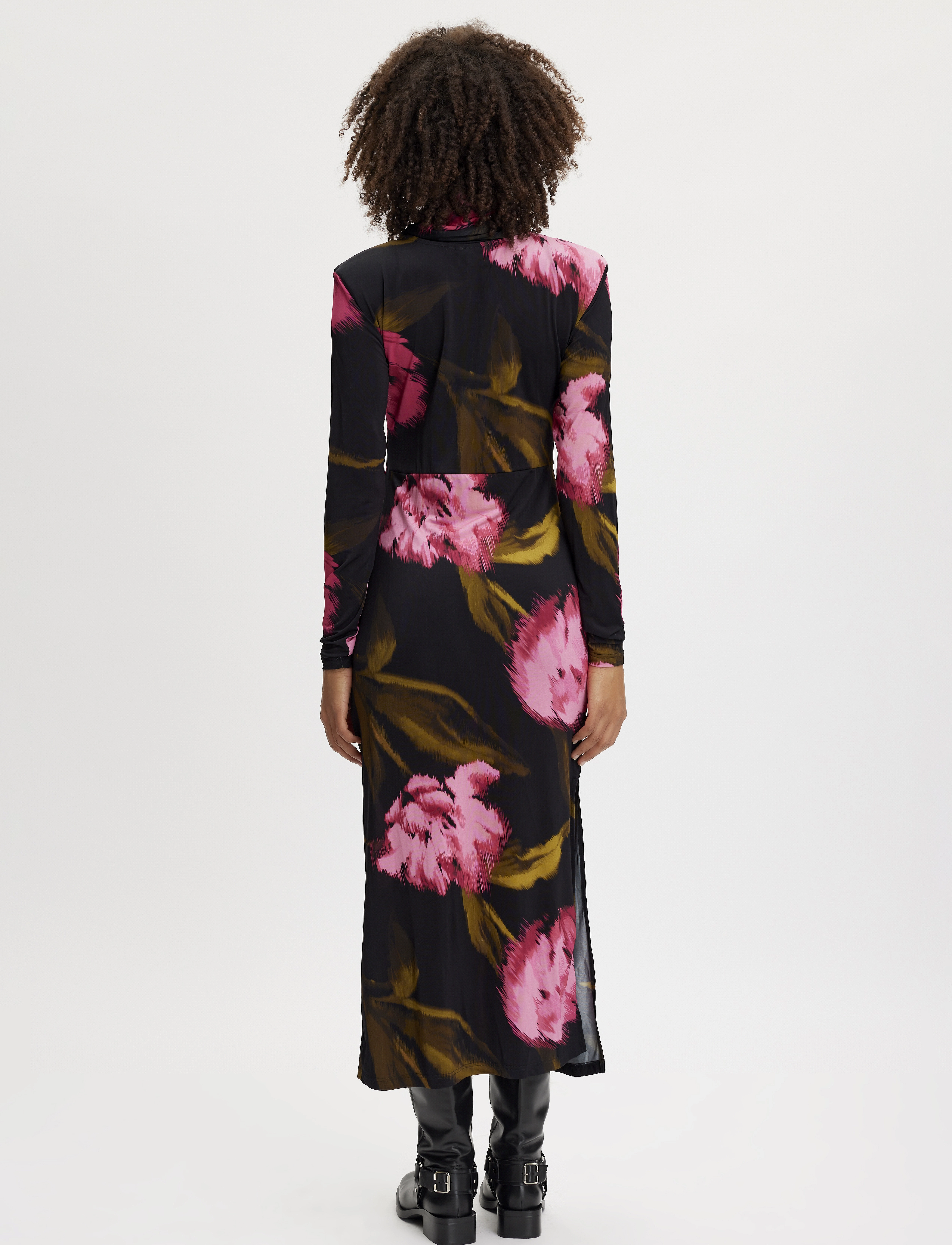 Gestuz - AlineGZ long dress - pink flower - 3