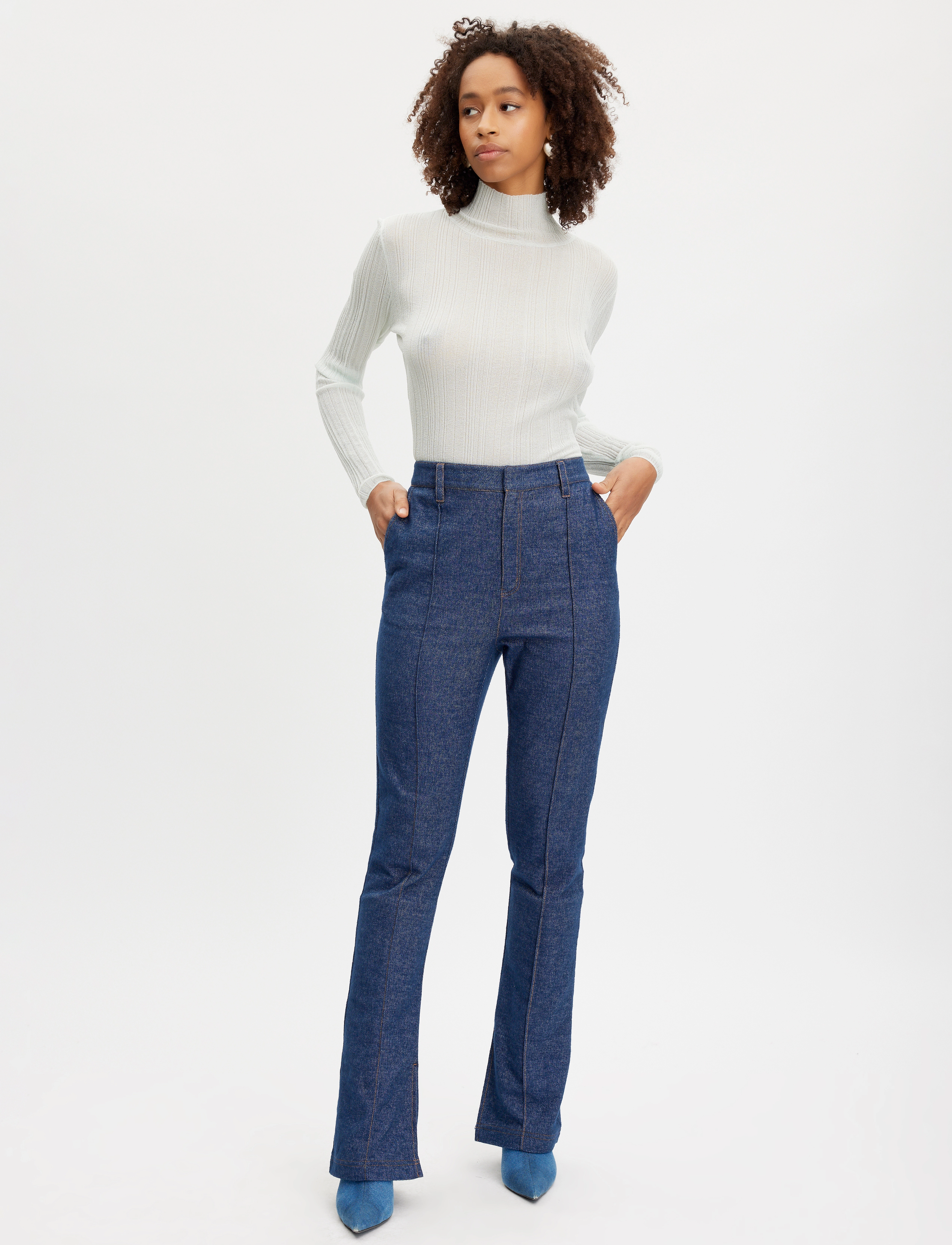 Gestuz - VloraGZ HW pant - straight jeans - dark blue denim - 3