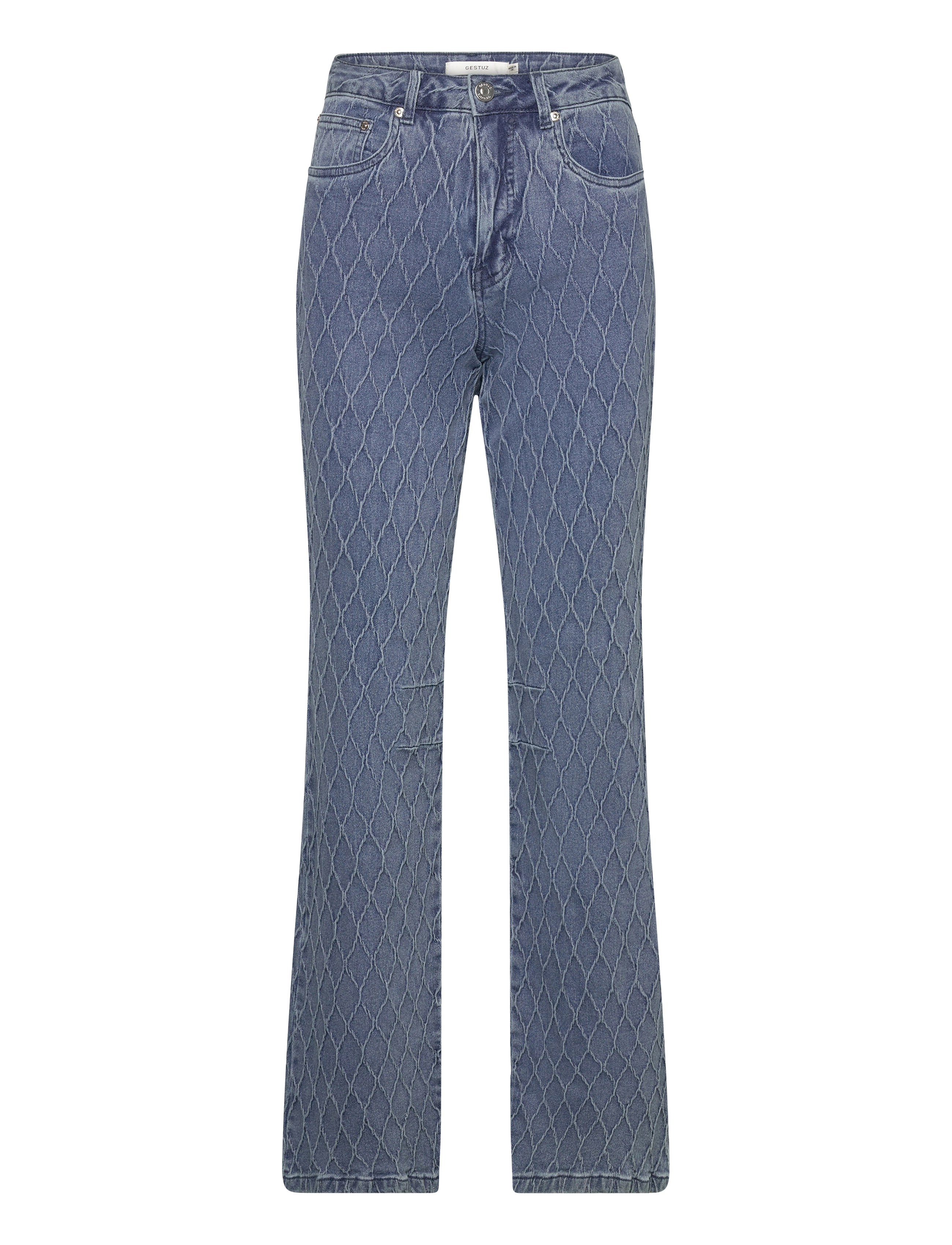 Gestuz RozerinGZ MW jeans - Teksad - WASHED MID BLUE / blue
