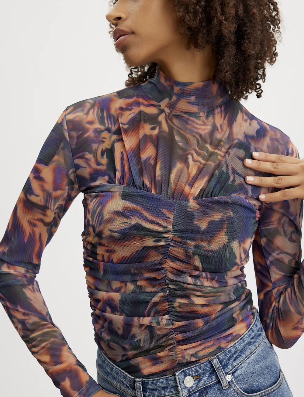 Gestuz - EwaGZ P blouse - langærmede bluser - orange flame - 0