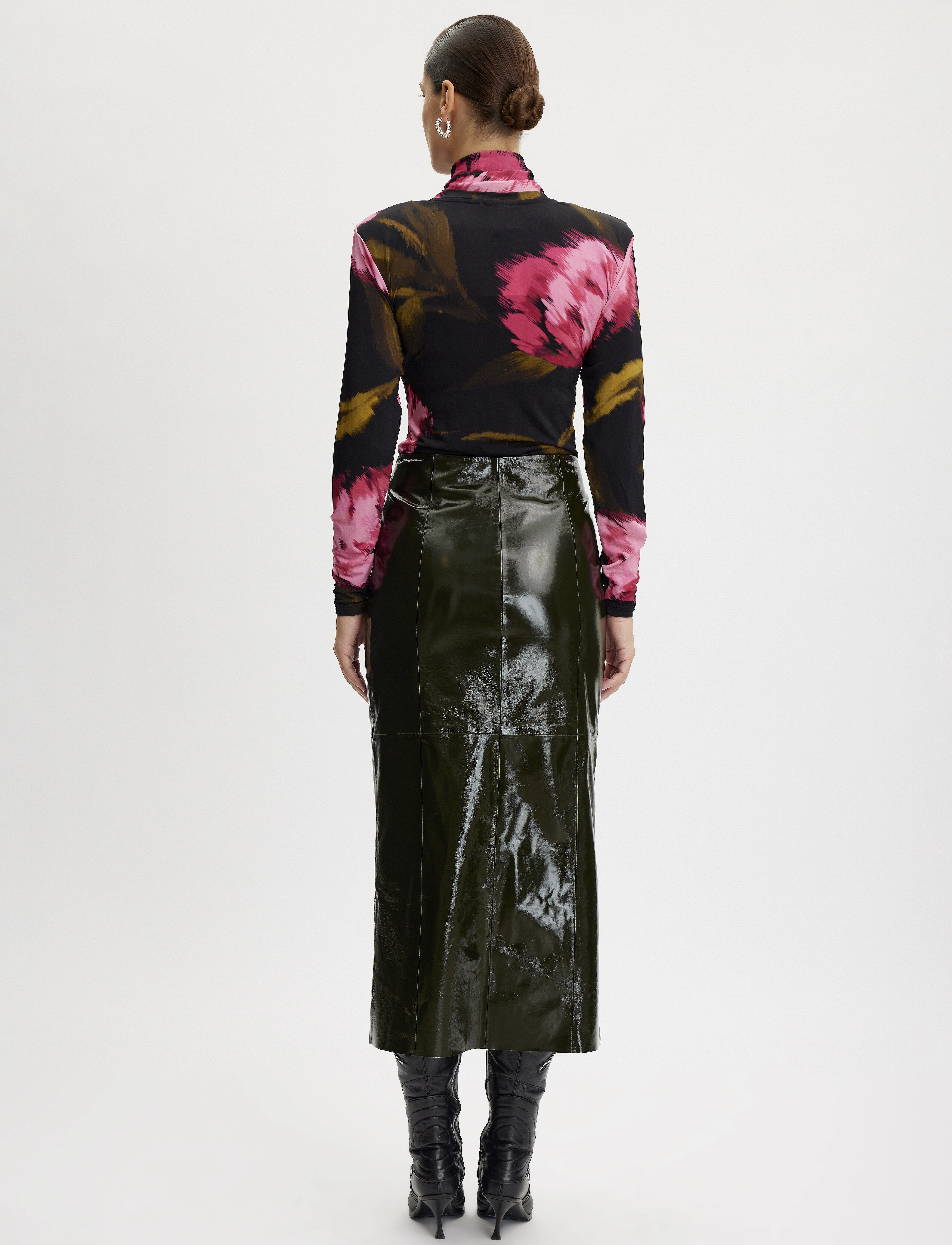 Gestuz - AlineGZ P blouse - long-sleeved tops - pink flower - 4