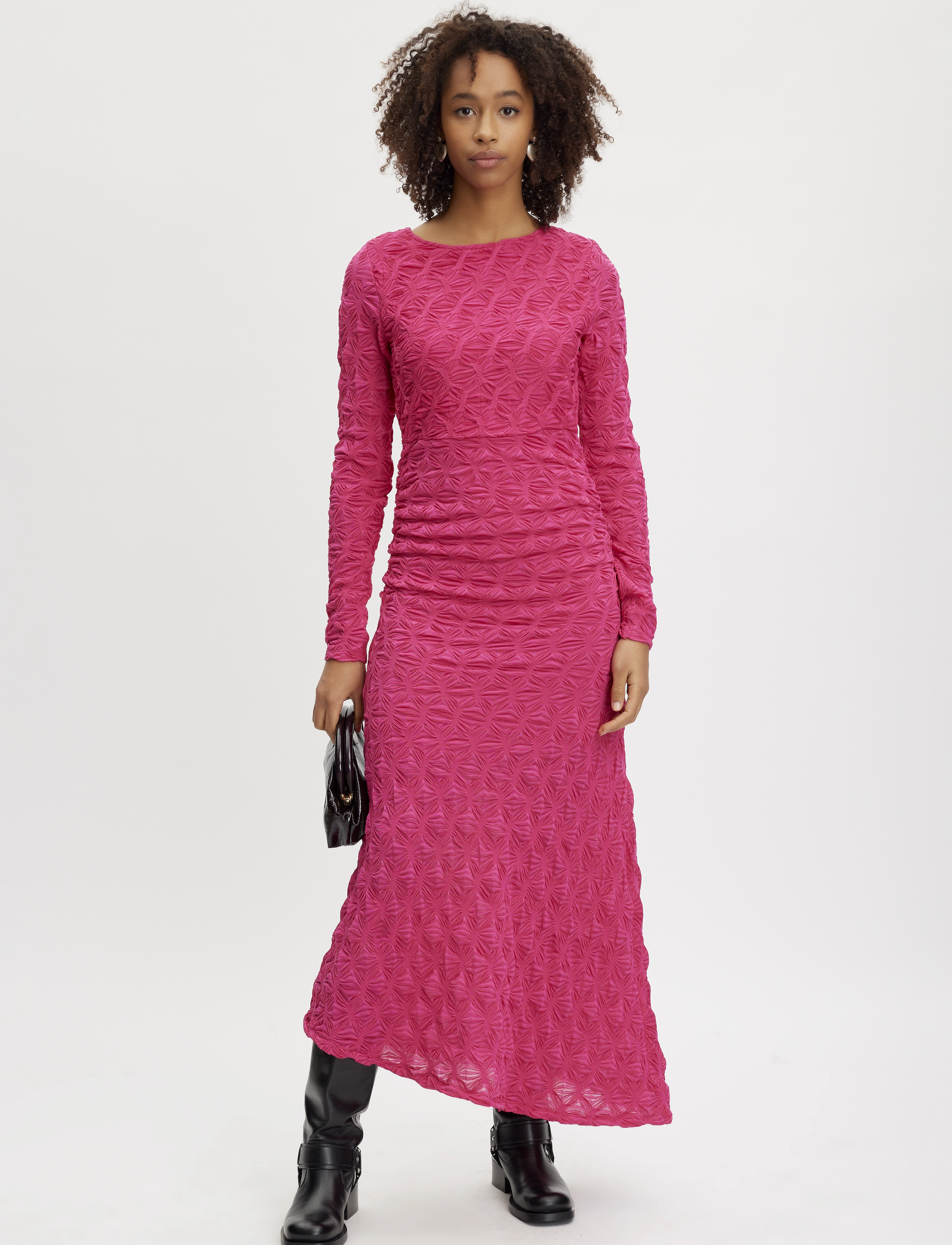 Gestuz - SumayaGZ dress - sukienki do kolan i midi - pink peacock - 3